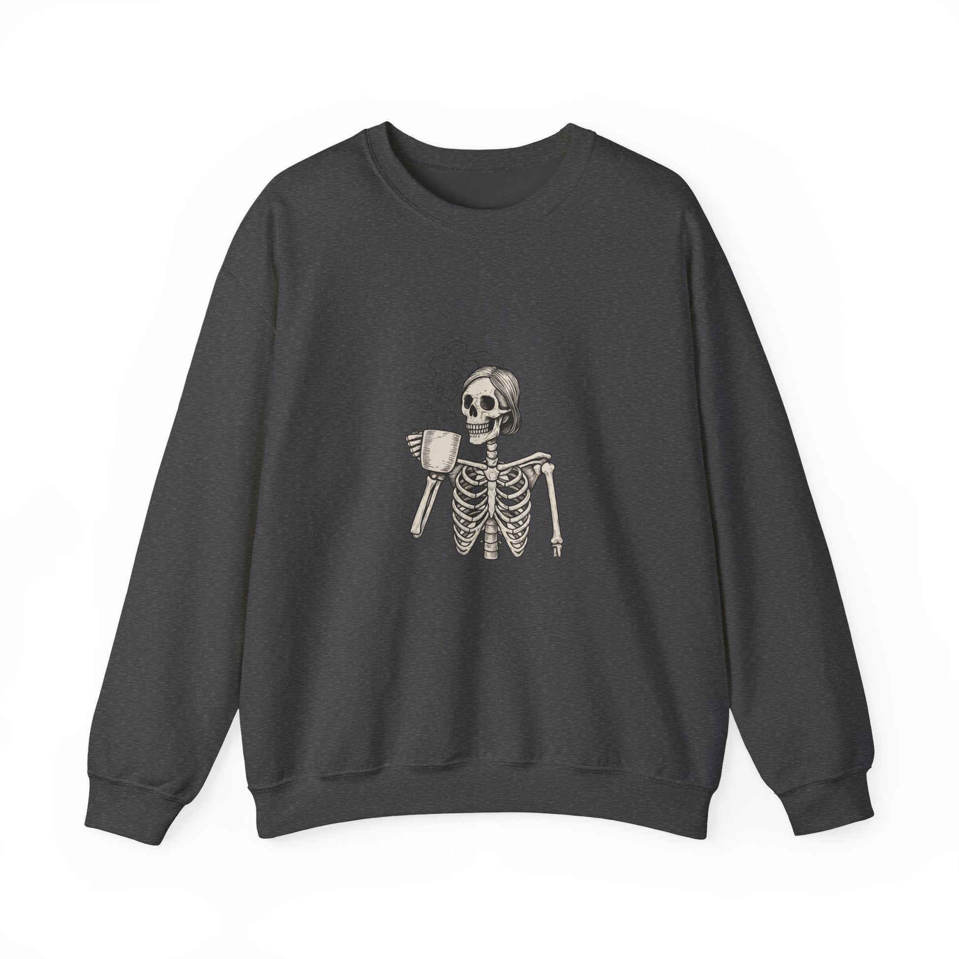 Skeleton Coffee Crewneck Sweatshirt 