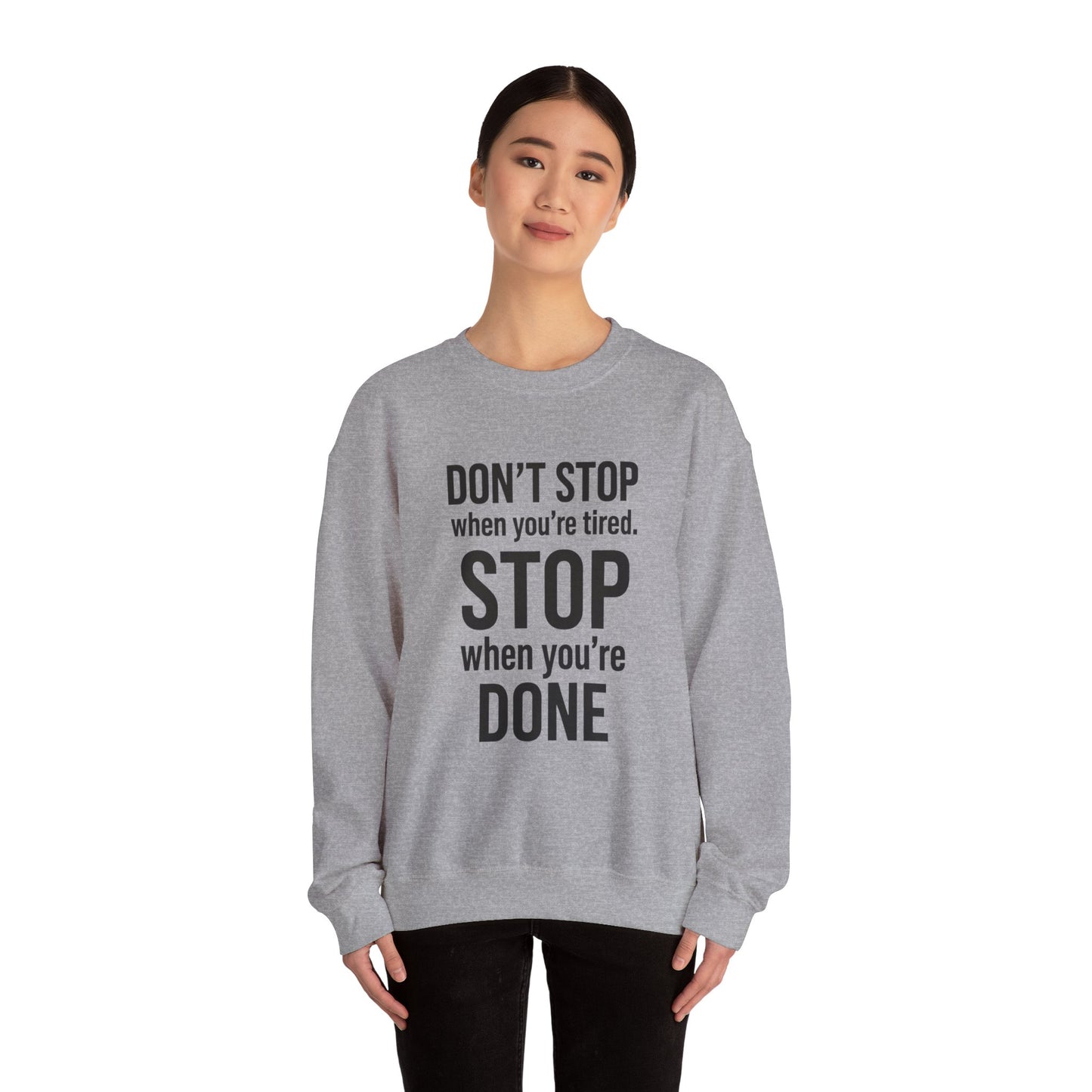 Unisex Heavy Blend Crewneck Sweatshirt, Unisex Pullover, No Excuses, Fitness Apparel, Gift for Gym Lovers