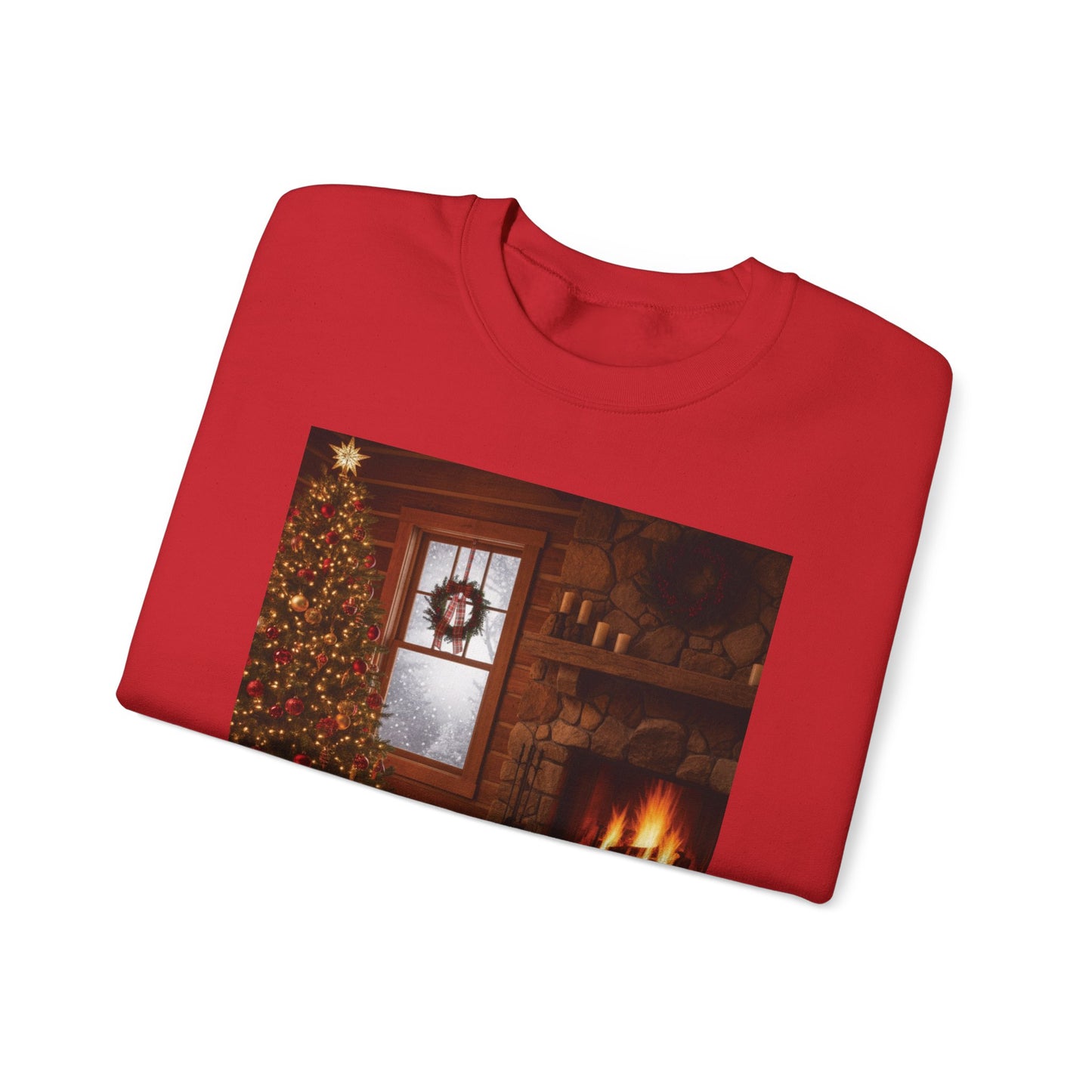 Cozy Winter Sweatshirt - Christmas Decor, Holiday Style, Gift for Dog Lovers, Seasonal Comfort, Festive Apparel