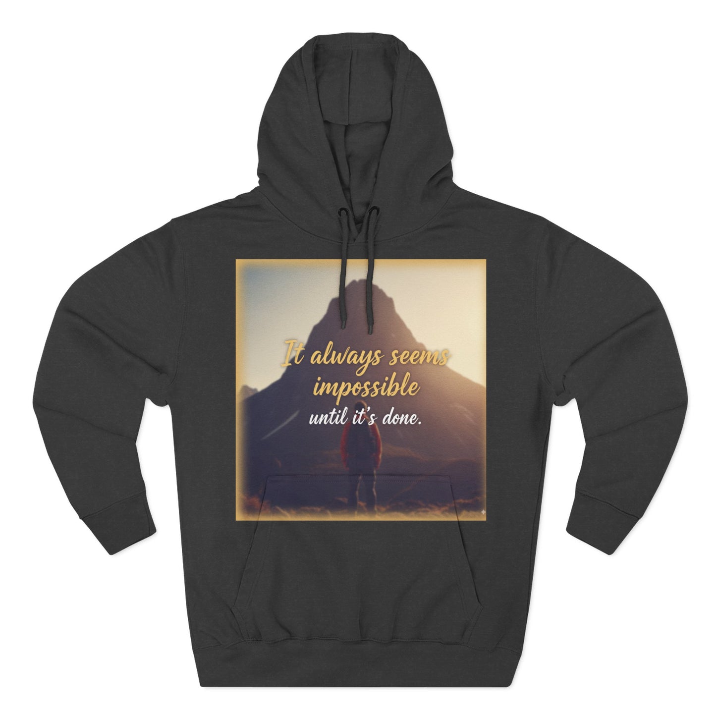 Inspirational Fleece Hoodie, Cozy Sweatshirt for Comfort, Motivational Apparel for Active Lifestyle, Gift for Her