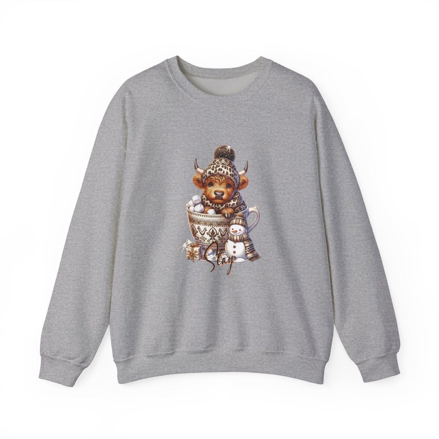 Cozy Animal Sweatshirt Featuring Cute Winter Design, Perfect Gift for Animal Lovers, Seasonal Fashion, Holiday Apparel, Comfortable Crewneck