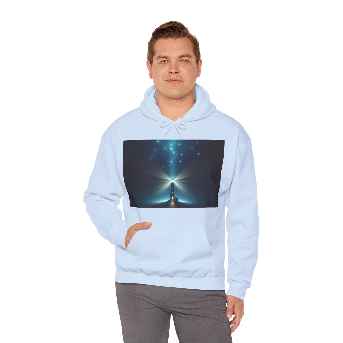 Unisex Garment Sweatshirt, Galaxy Print Hoodie, Stylish Hooded Sweatshirt, Gift for Space Lovers, Perfect for Cozy Evenings