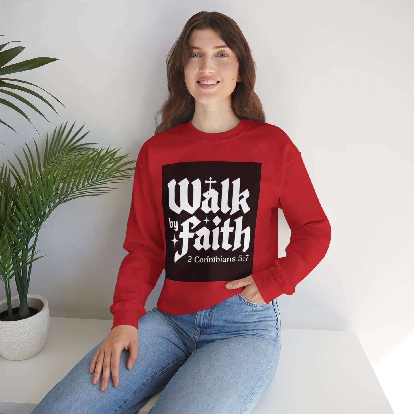 Unisex Heavy Blend Crewneck Sweatshirt - Cozy & Stylish, Perfect Gift for Christians, Bible Verse Apparel, Everyday Wear, Inspirational Fashion