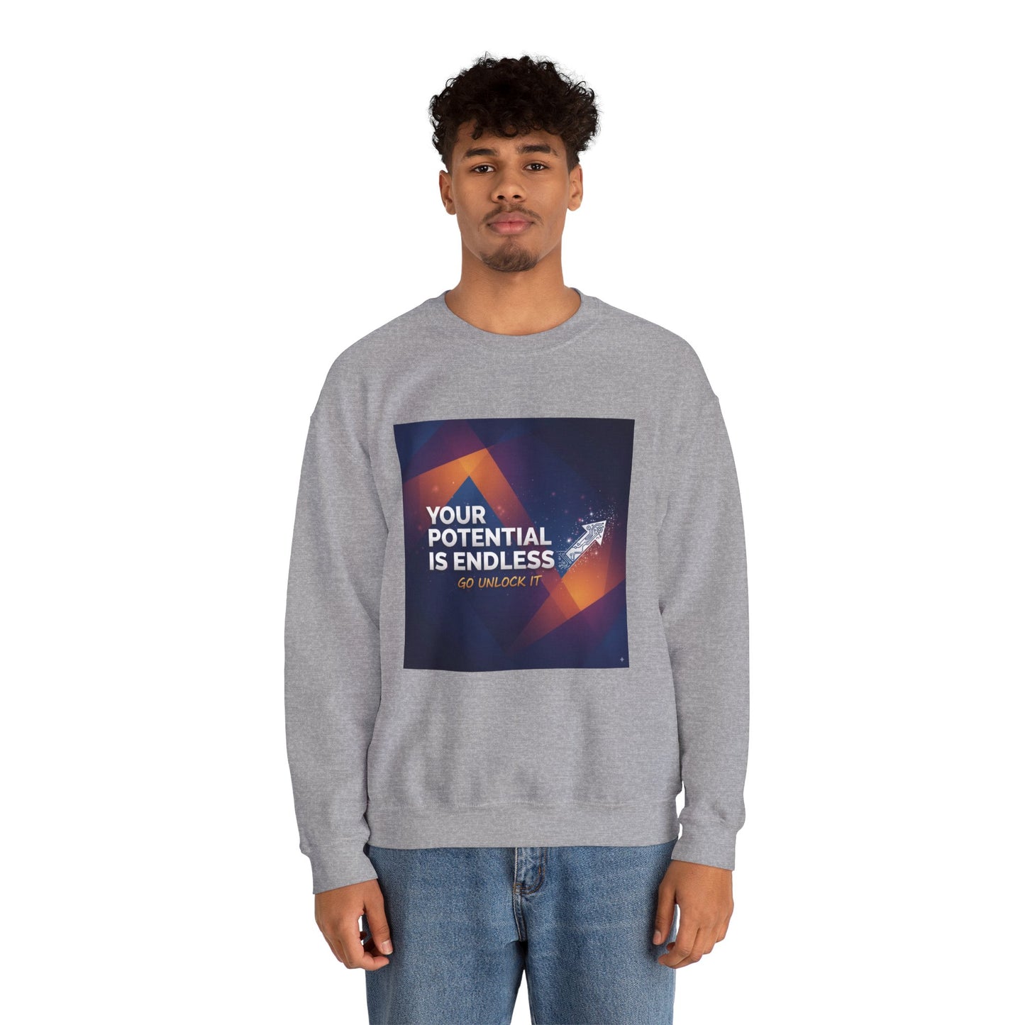 Inspirational Crewneck Sweatshirt, Cozy Gift for Motivation, Unisex Pullover, Casual Wear for Everyday Inspiration, Perfect for Holidays