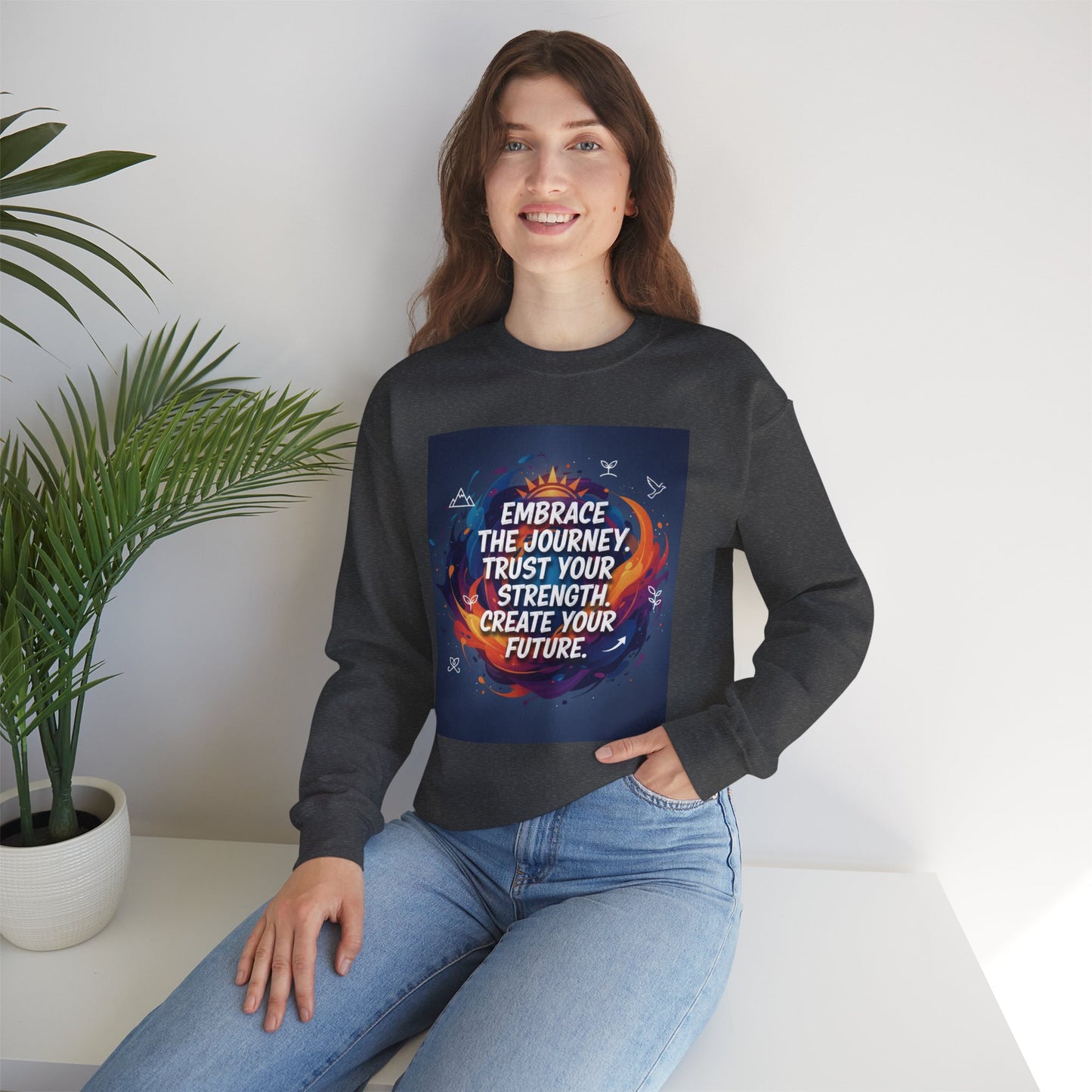 Inspirational Crewneck Sweatshirt - Embrace the Journey, Trust Your Strength, Cozy Gift for Motivation, Unisex Sweatshirt for [...]