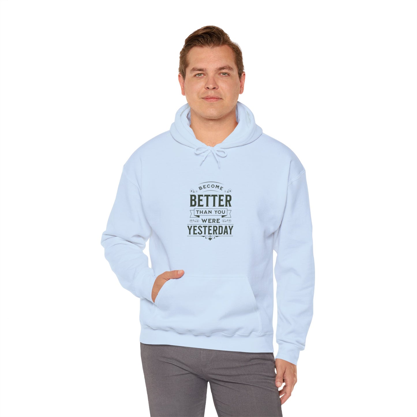 Unisex Heavy Blend™ Hooded Sweatshirt, Unisex Sweatshirt, Motivational Gift, Cozy Casual Wear, Self-Improvement Style