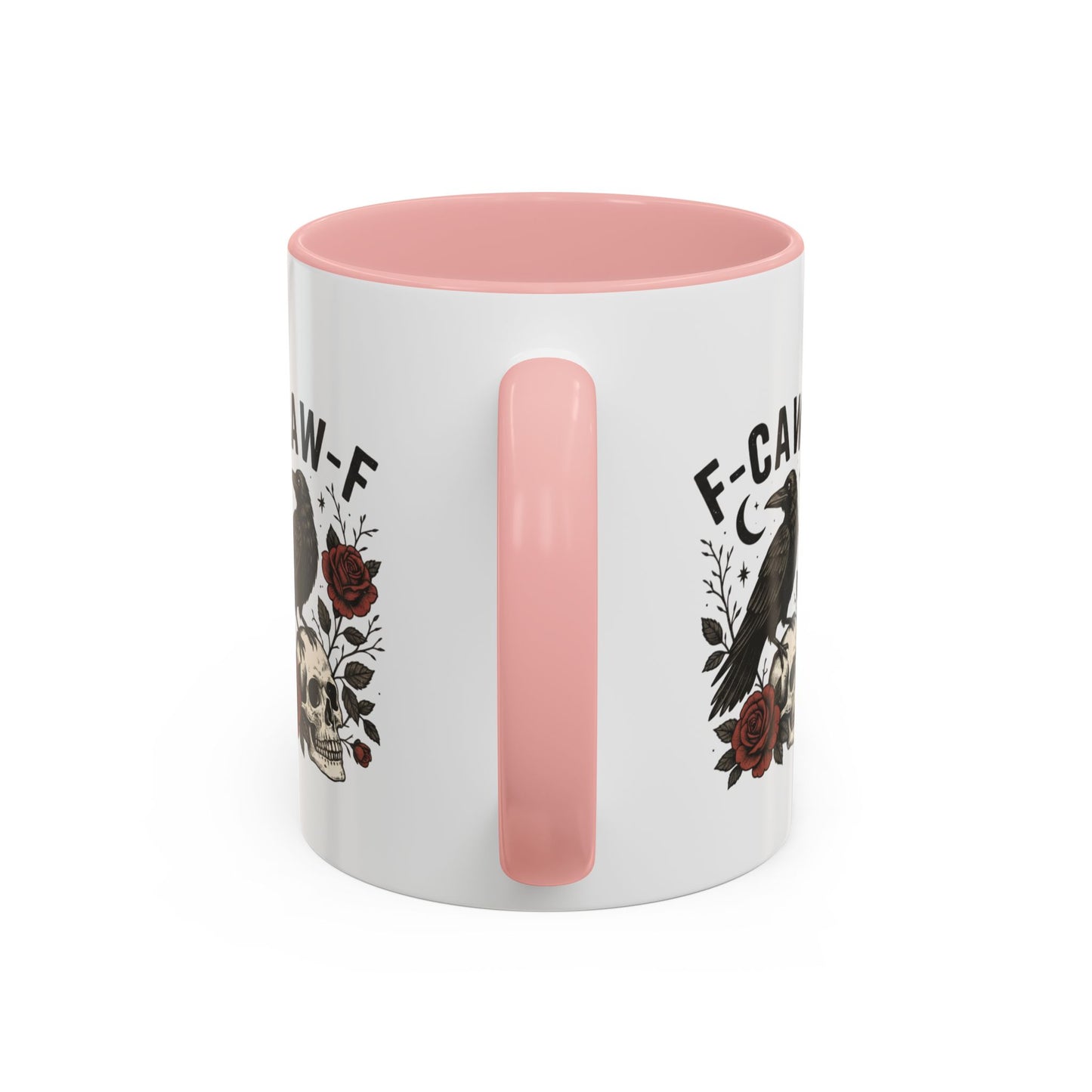 Gothic Accent Coffee Mug with Skull and Raven Design, Unique Gift for Halloween, Dark Aesthetic Mug, Perfect for Coffee Lovers, Skull Mug