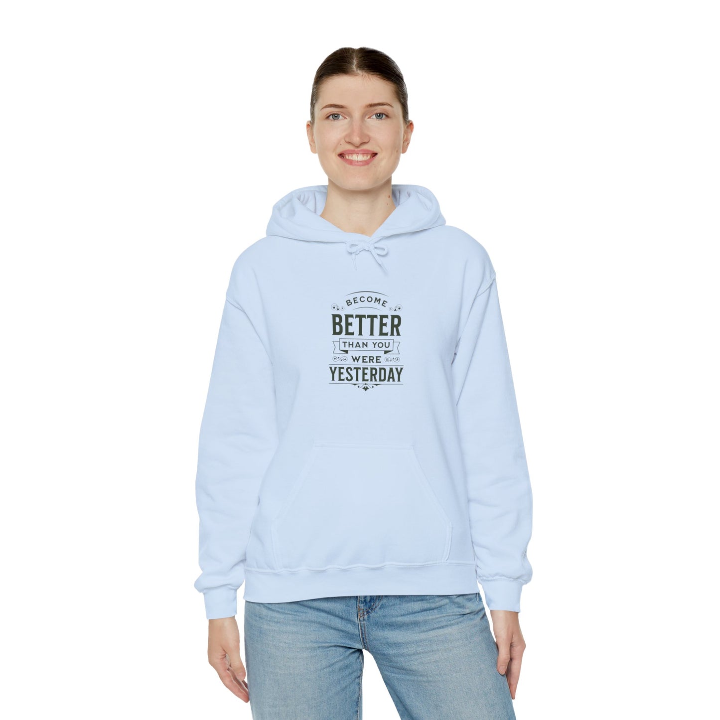Unisex Heavy Blend™ Hooded Sweatshirt, Unisex Sweatshirt, Motivational Gift, Cozy Casual Wear, Self-Improvement Style