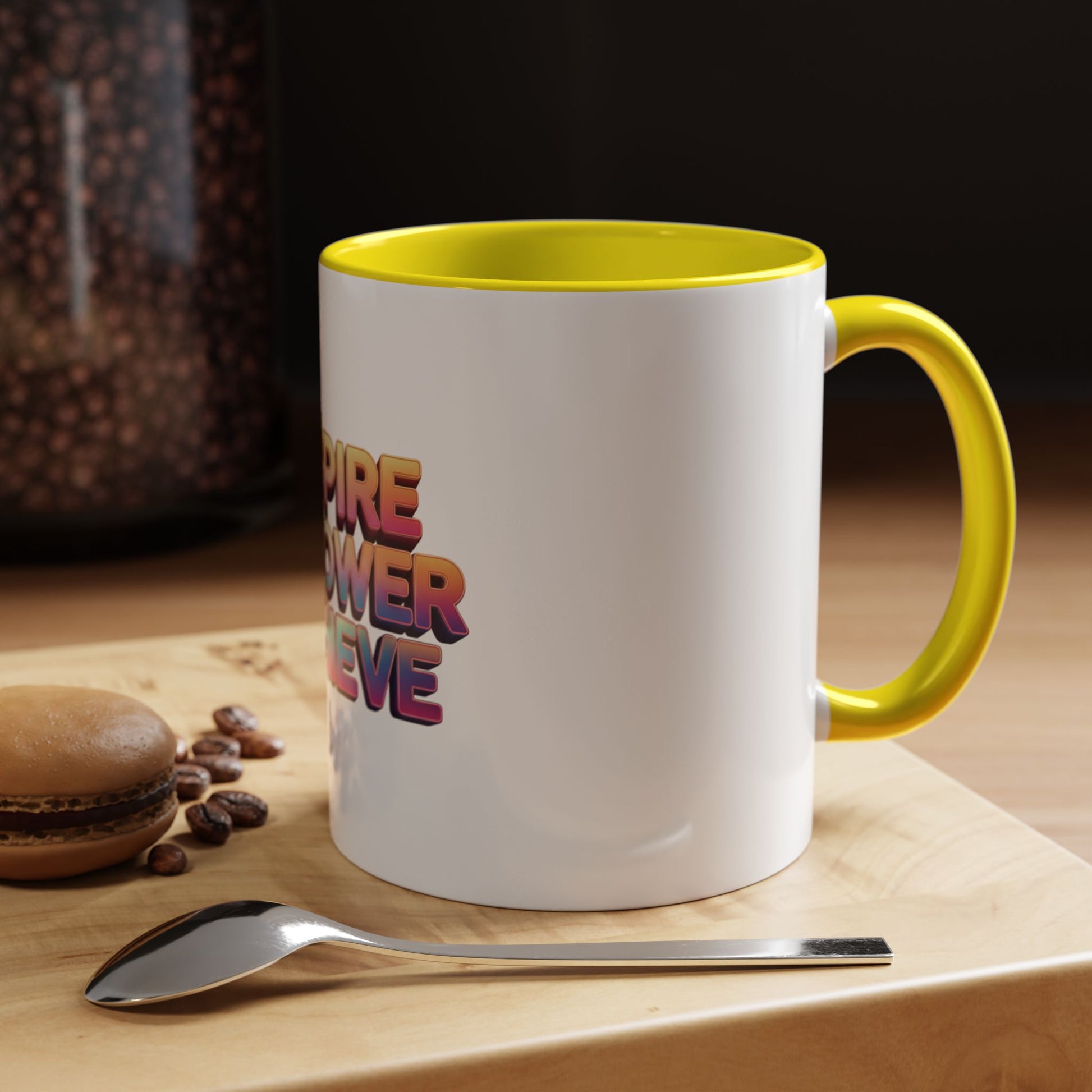 accented ceramic coffee mug