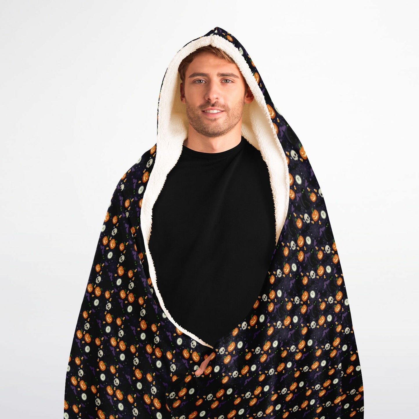 Hooded Blanket Micro Fleece - AOP