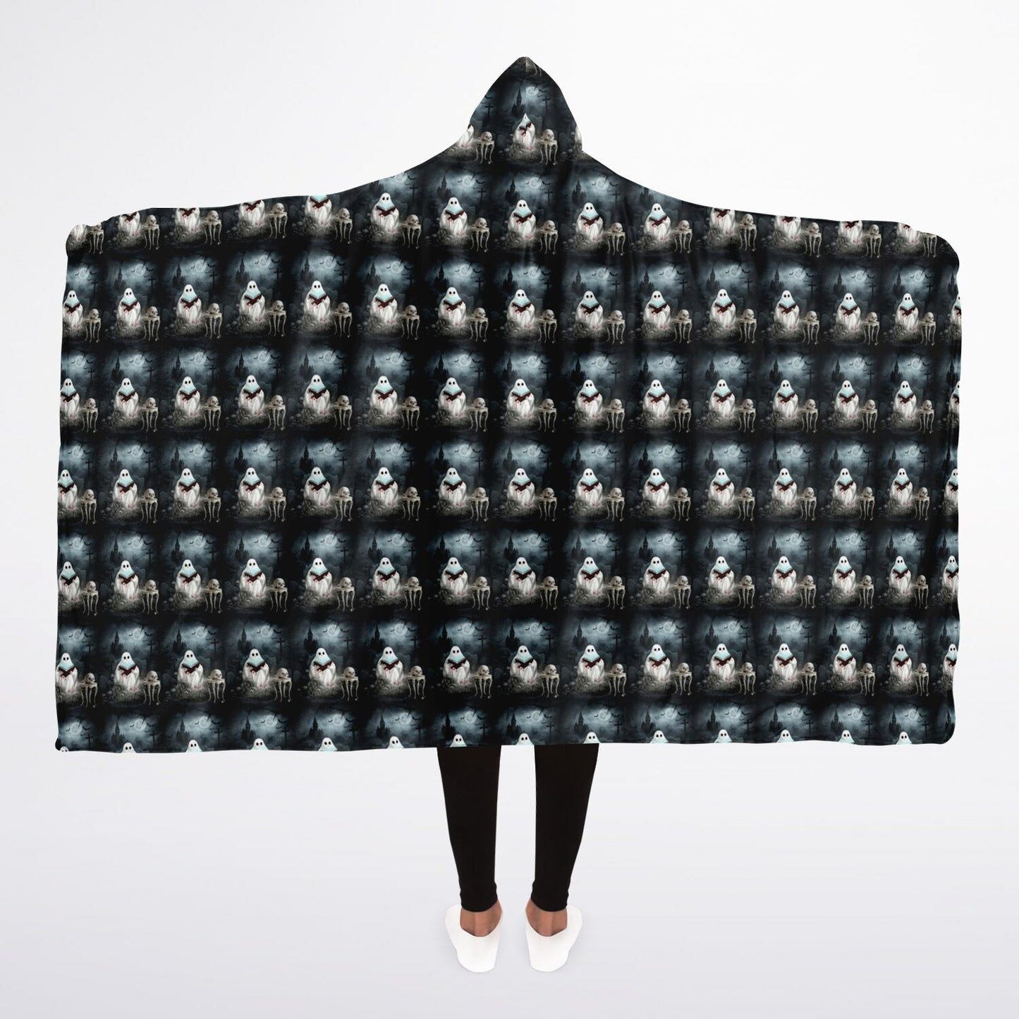 Hooded Blanket Micro Fleece - AOP