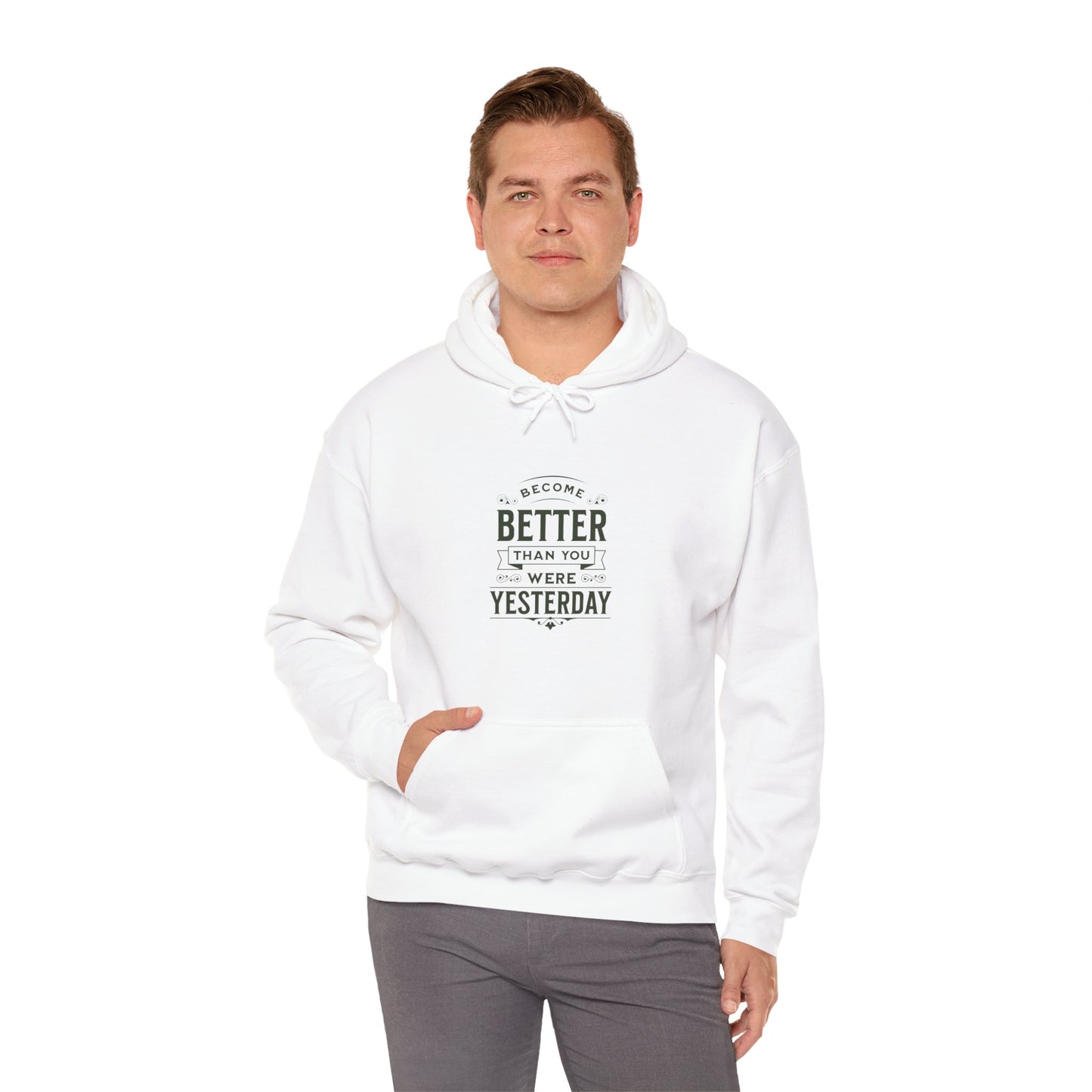 Unisex Heavy Blend™ Hooded Sweatshirt, Unisex Sweatshirt, Motivational Gift, Cozy Casual Wear, Self-Improvement Style