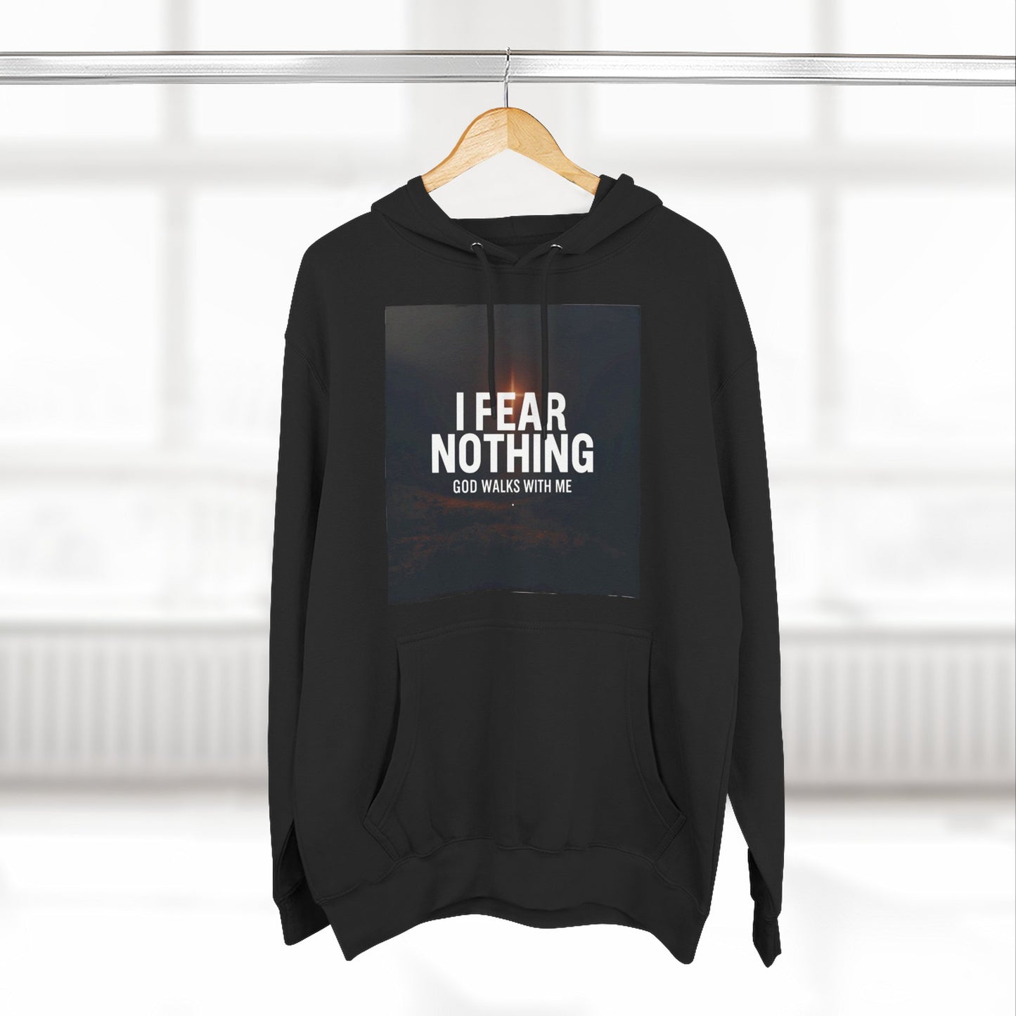 Fear Nothing Fleece Hoodie | Inspirational Apparel, Cozy Sweatshirt, Motivational Gift, Spiritual Outfit, Everyday Comfort