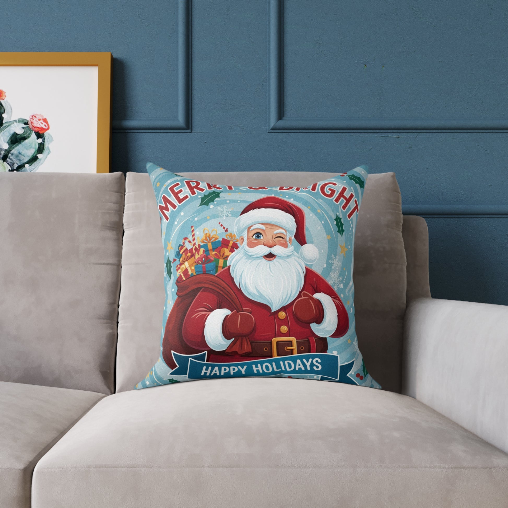 Square Poly Canvas Pillow