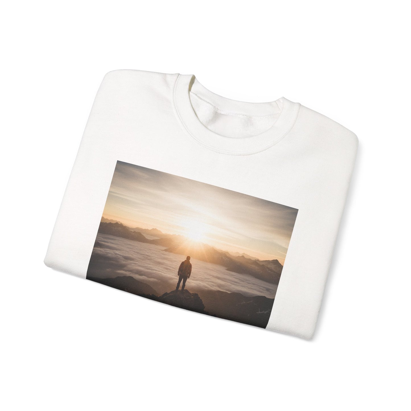 Inspirational Crewneck Sweatshirt, Motivational Gift, Cozy Pullover, Embrace the Climb, Unisex Activewear, Perfect for Everyday Wear.