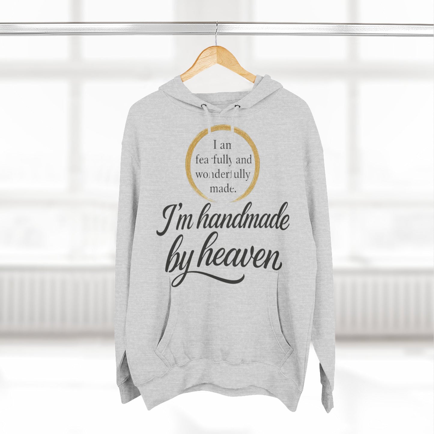 Three-Panel Fleece Hoodie