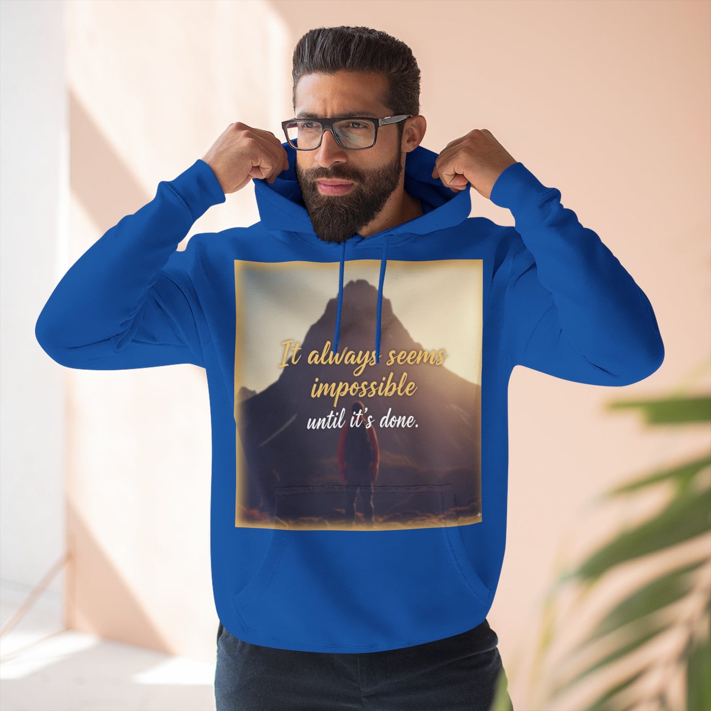 Inspirational Fleece Hoodie, Cozy Sweatshirt for Comfort, Motivational Apparel for Active Lifestyle, Gift for Her