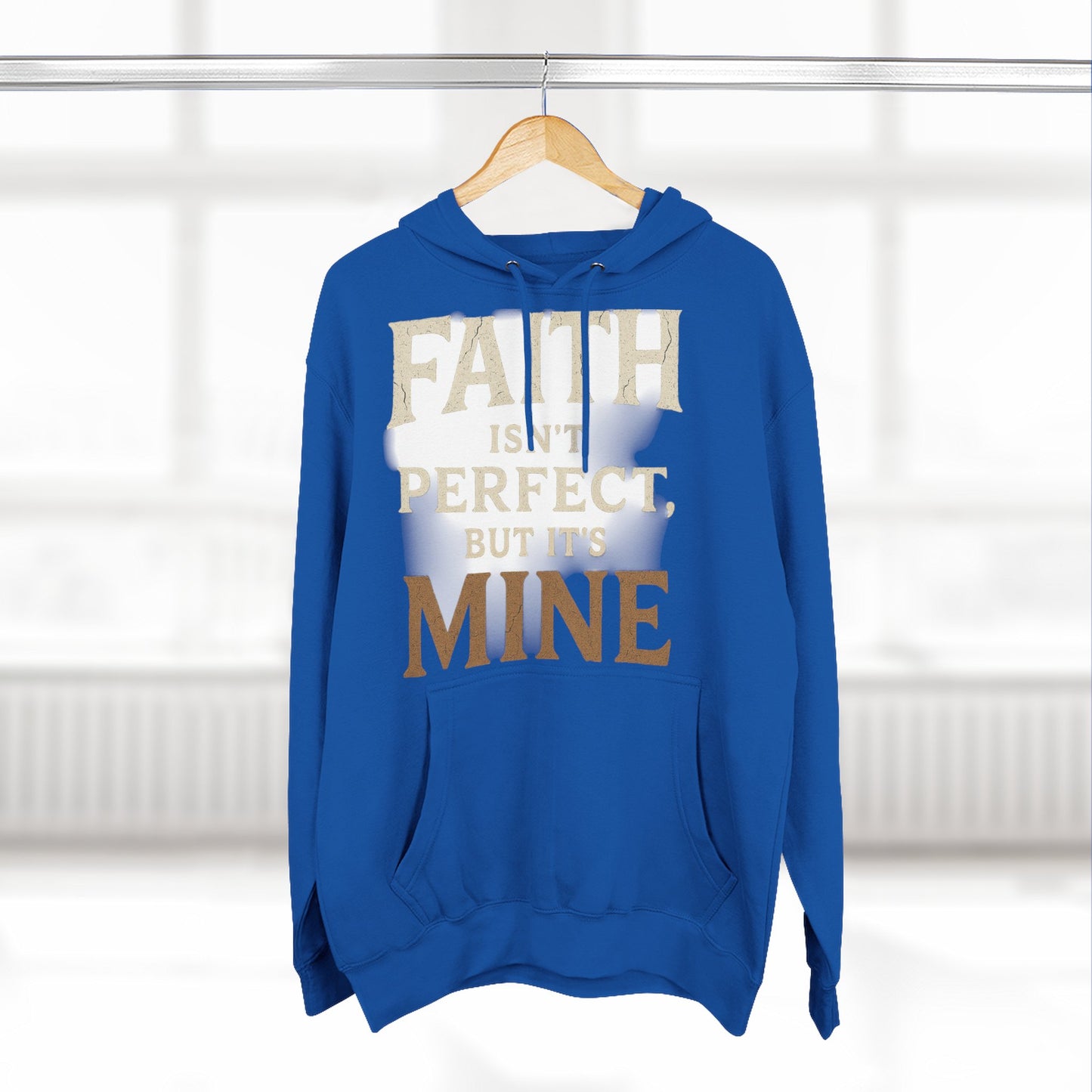 Faith-Themed Fleece Hoodie, Inspirational Sweatshirt, Cozy Faith Hoodie, Perfect for Gifts, Christian Apparel