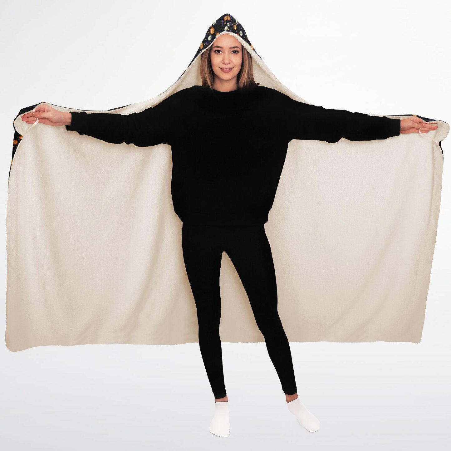 Hooded Blanket Micro Fleece - AOP