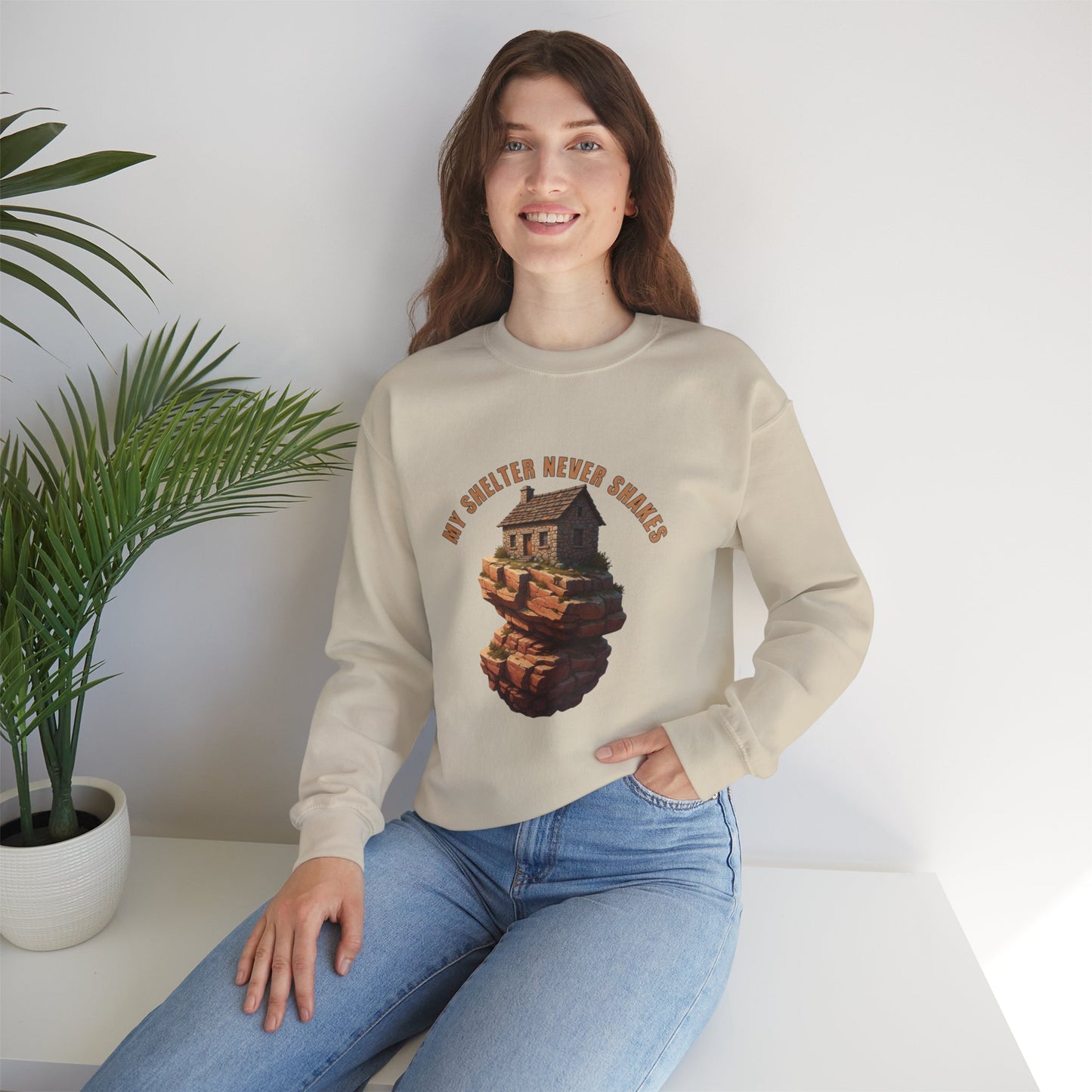 Cozy Graphic Sweatshirt - My Sweater Never Shakes, Unisex Crewneck, Casual Pullover, Unique Gift for Friends, Fall Fashion