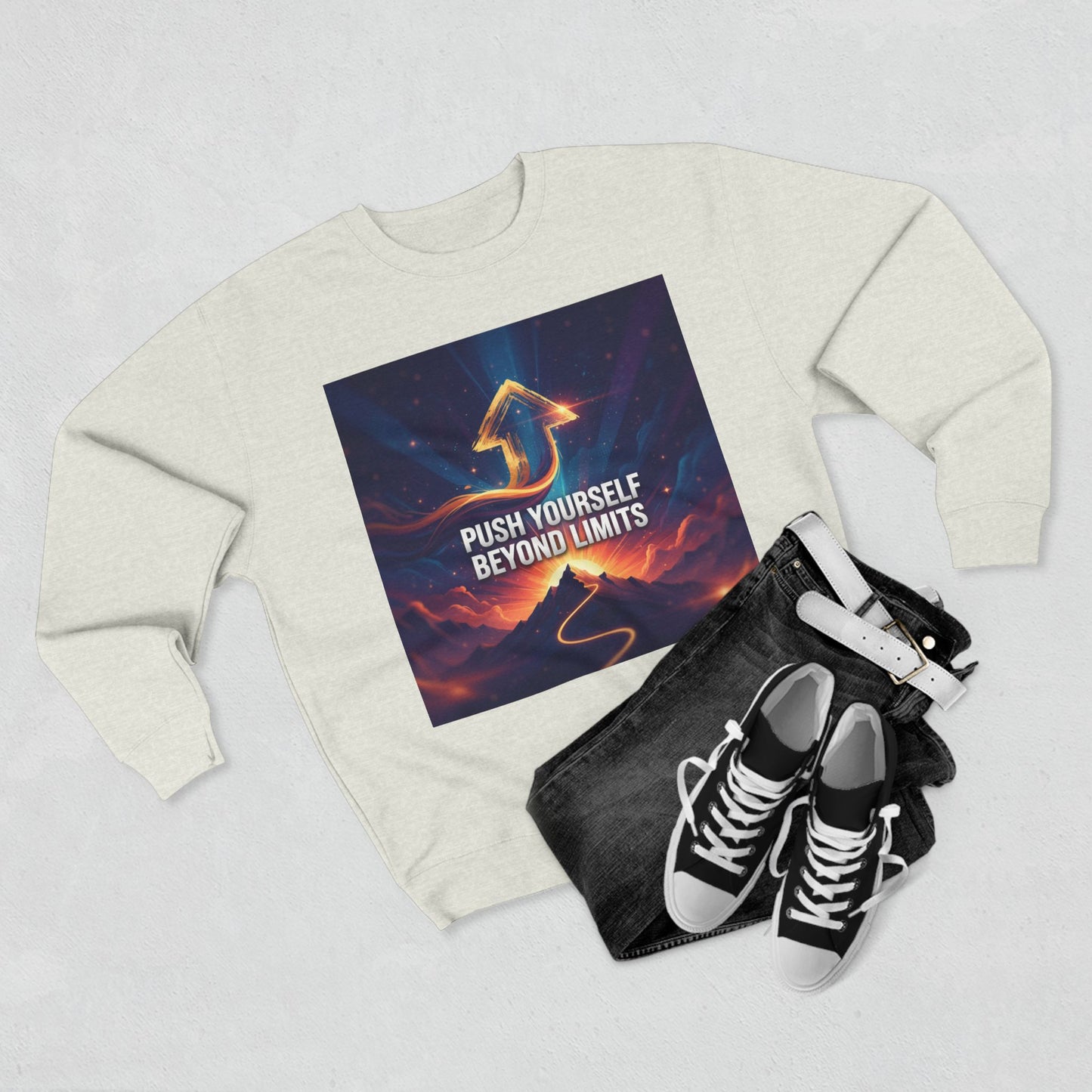 Motivational Unisex Crewneck Sweatshirt | Inspirational Gift, Cozy Casual Wear, Fitness Apparel, Uplifting Sweatshirt, Self-Care Fashion