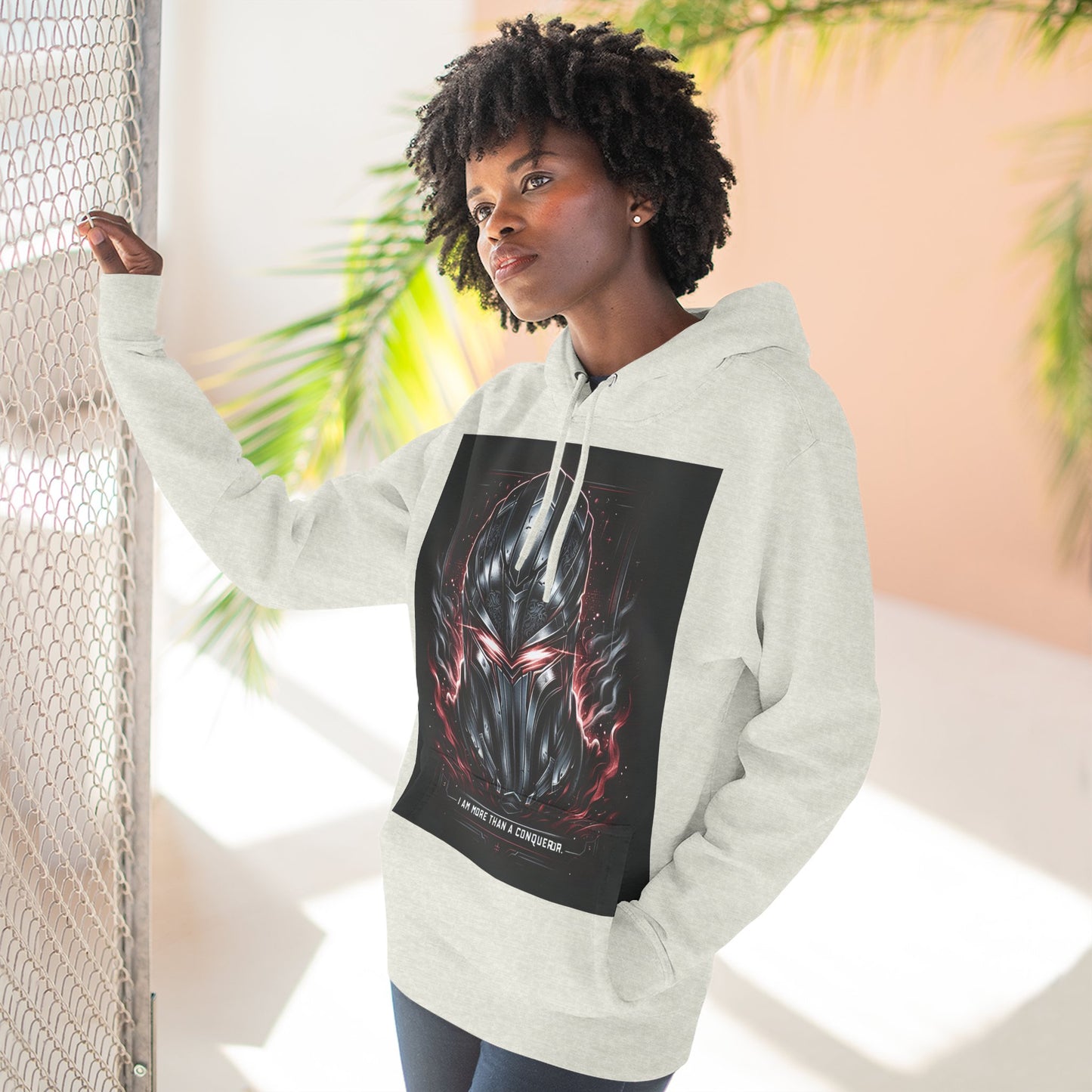 Three-Panel Fleece Hoodie