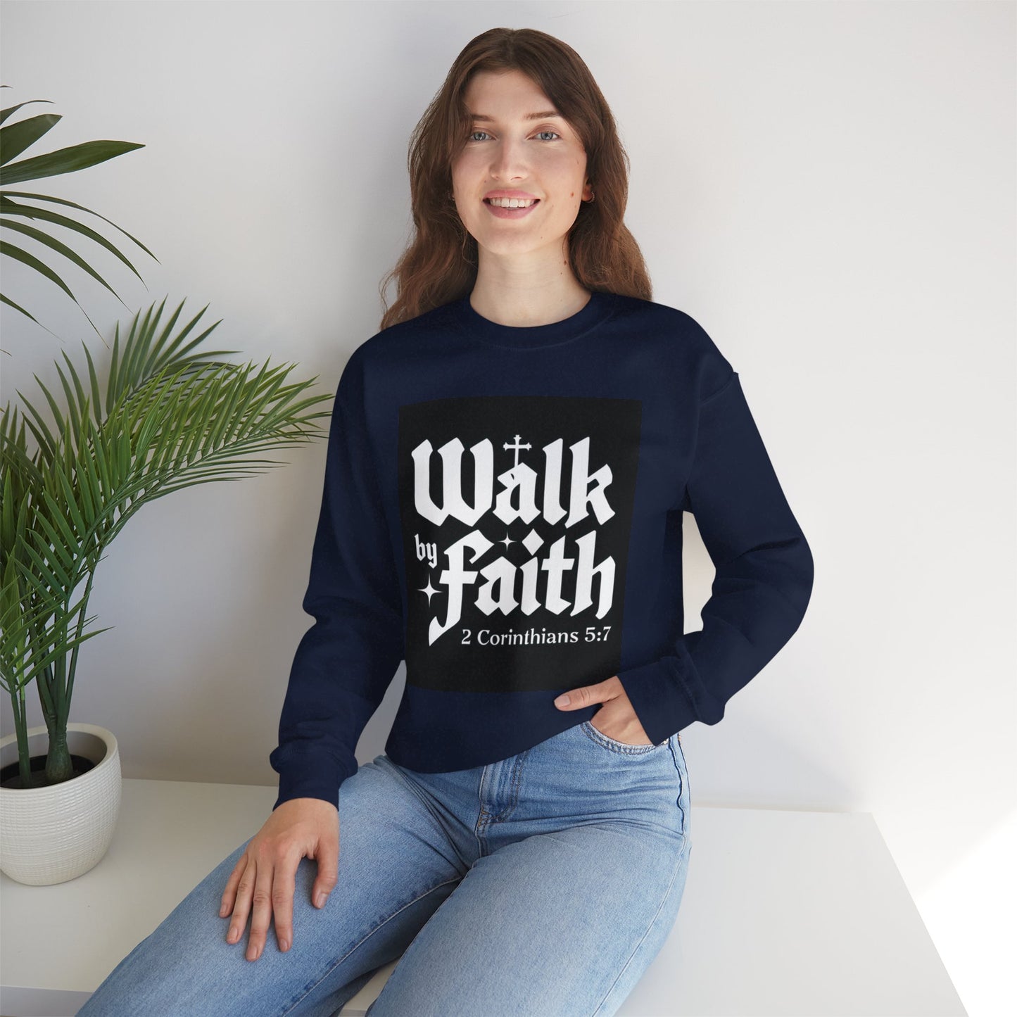 Unisex Heavy Blend Crewneck Sweatshirt - Cozy & Stylish, Perfect Gift for Christians, Bible Verse Apparel, Everyday Wear, Inspirational Fashion
