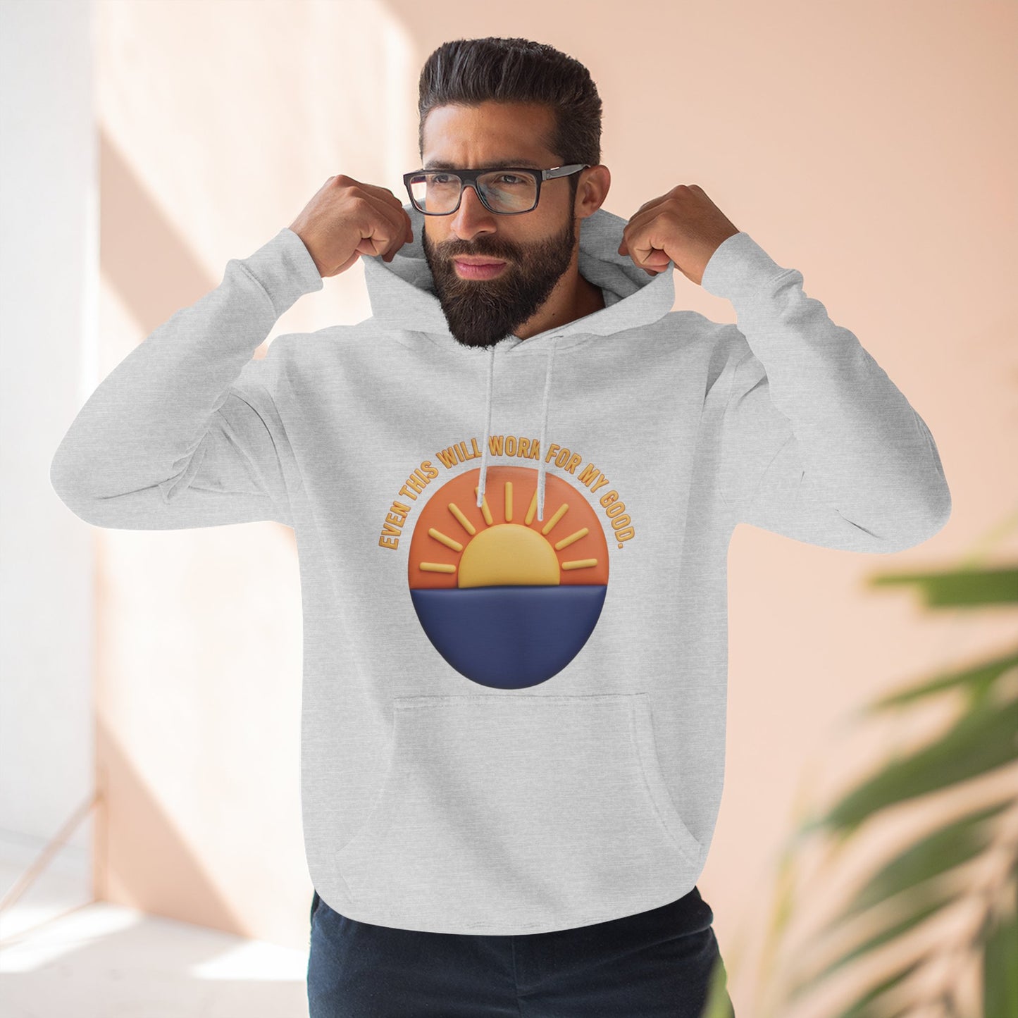 Sunny Vibes Fleece Hoodie - Cozy Sweatshirt for Warm Days, Casual Wear, Weekend Fun, Outdoor Adventures, Gift for Nature Lovers