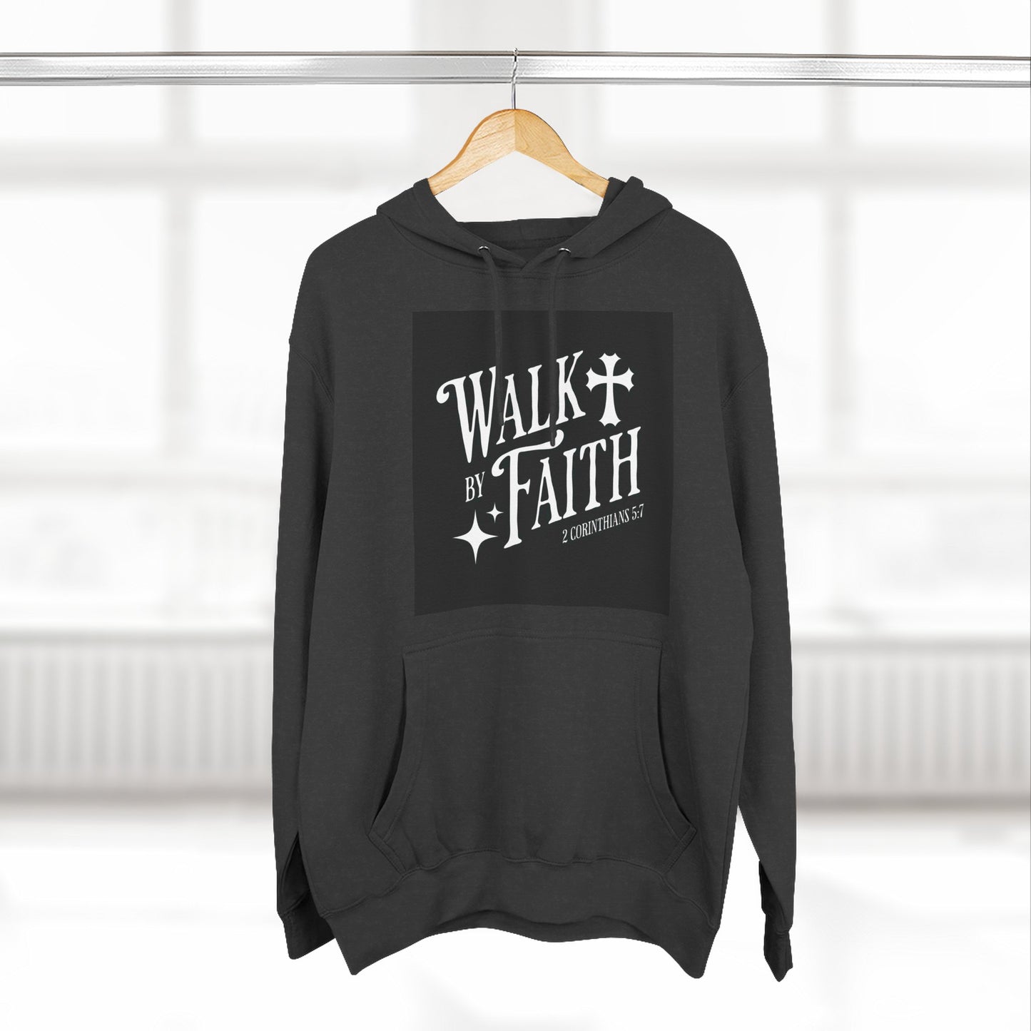 Three-PanelFleeceHoodie, Inspirational Hoodie, Cozy Fleece Pullover, Religious Gift for Women, Perfect for Church or Casual Wear