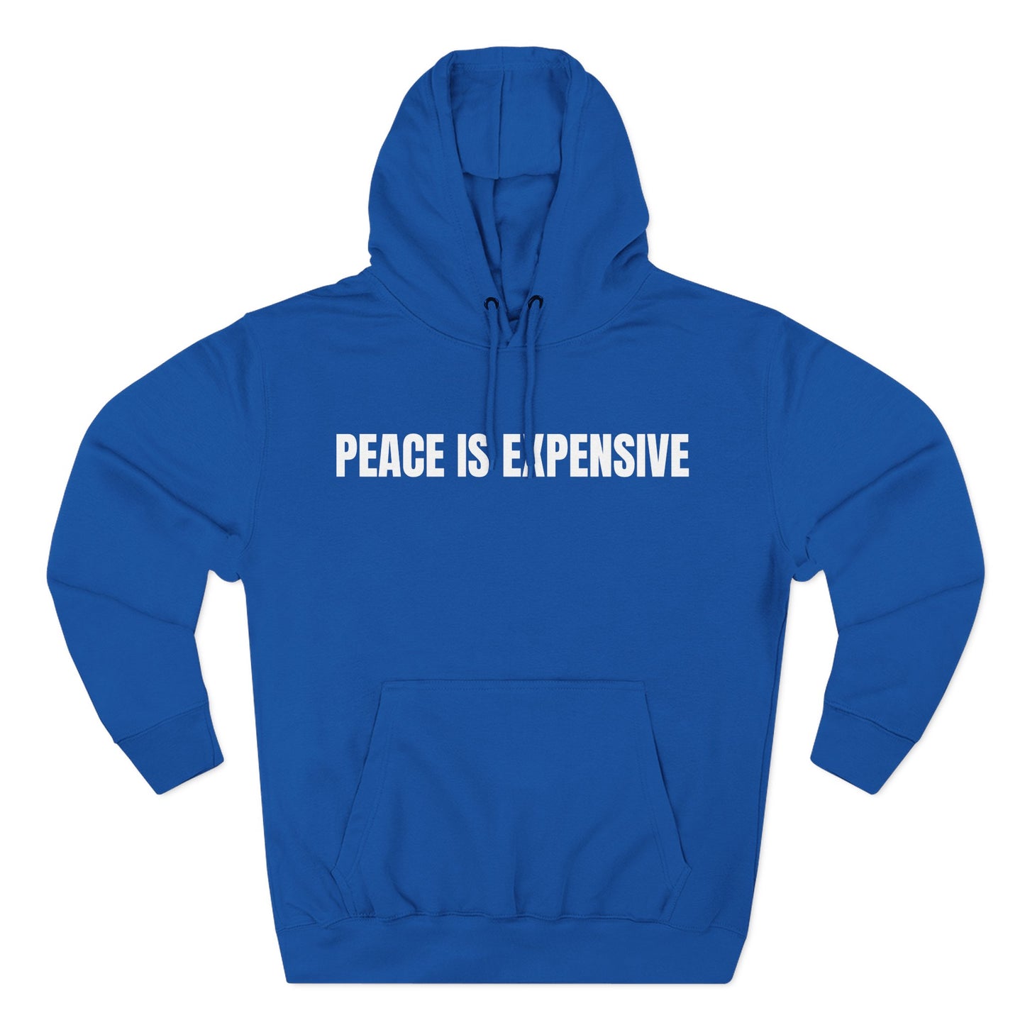 Peace is Expensive Fleece Hoodie, Cozy Pullover for Comfort, Stylish Gift for Friends, Unisex Streetwear, Warm Casual Wear