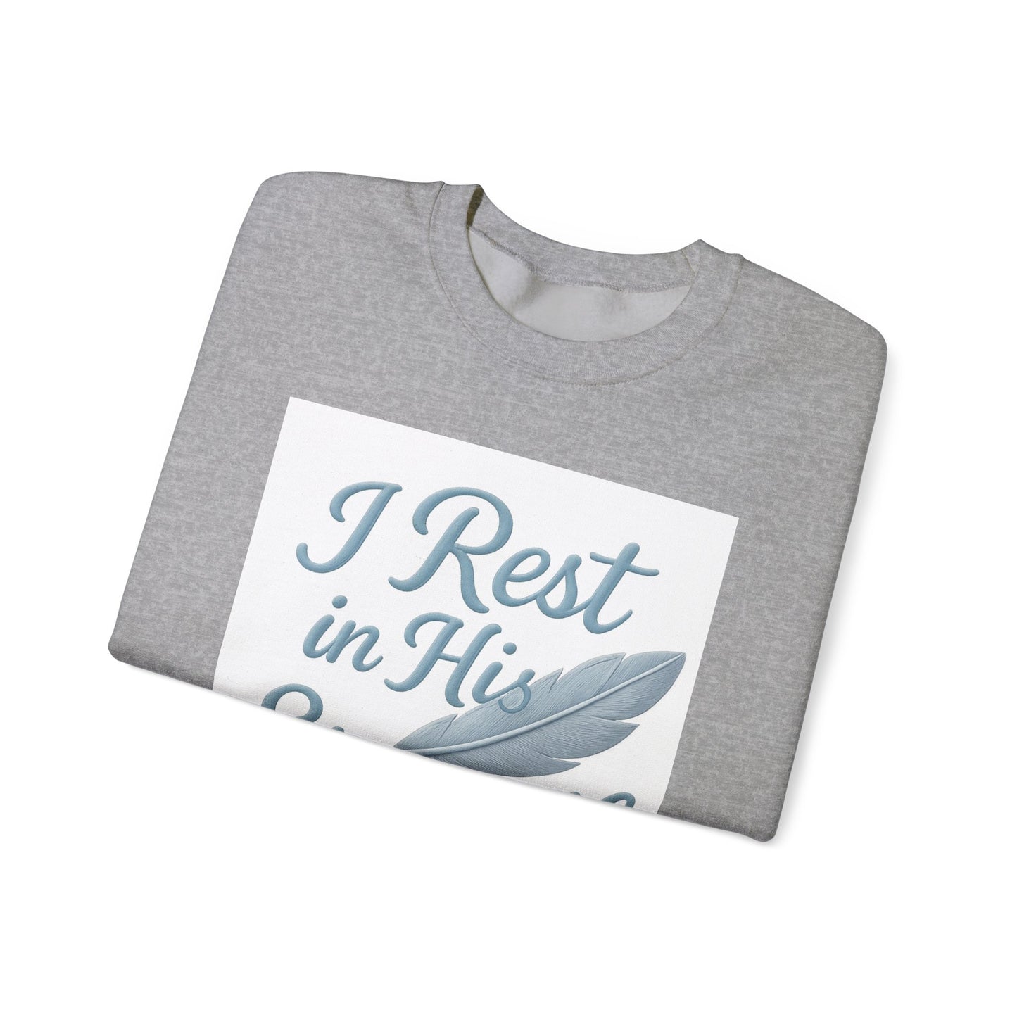 Inspirational Strength Crewneck Sweatshirt, Gift for Him, Motivational Apparel, Cozy Sweater for Faith, Relaxed Comfort Wear