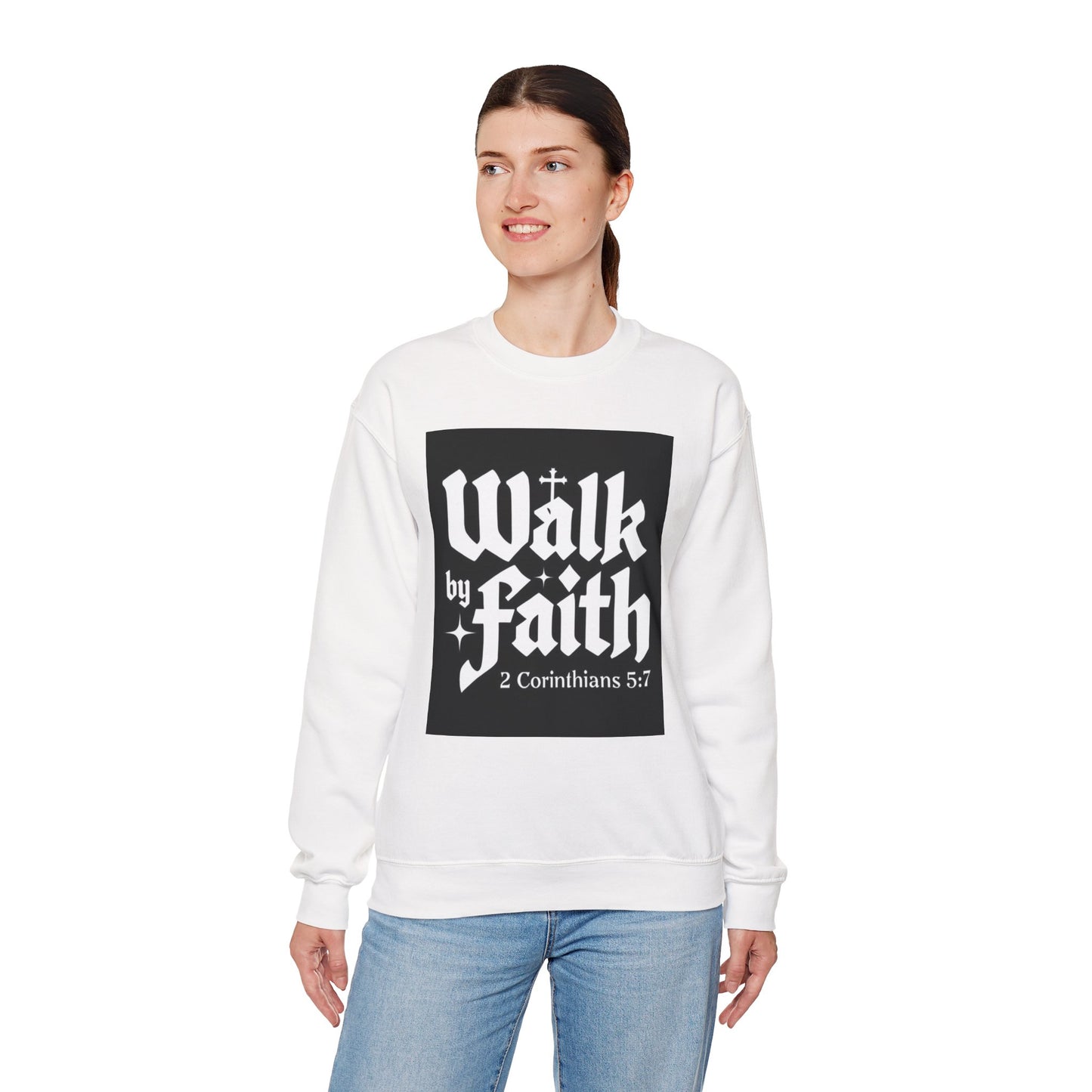 Unisex Heavy Blend Crewneck Sweatshirt - Cozy & Stylish, Perfect Gift for Christians, Bible Verse Apparel, Everyday Wear, Inspirational Fashion