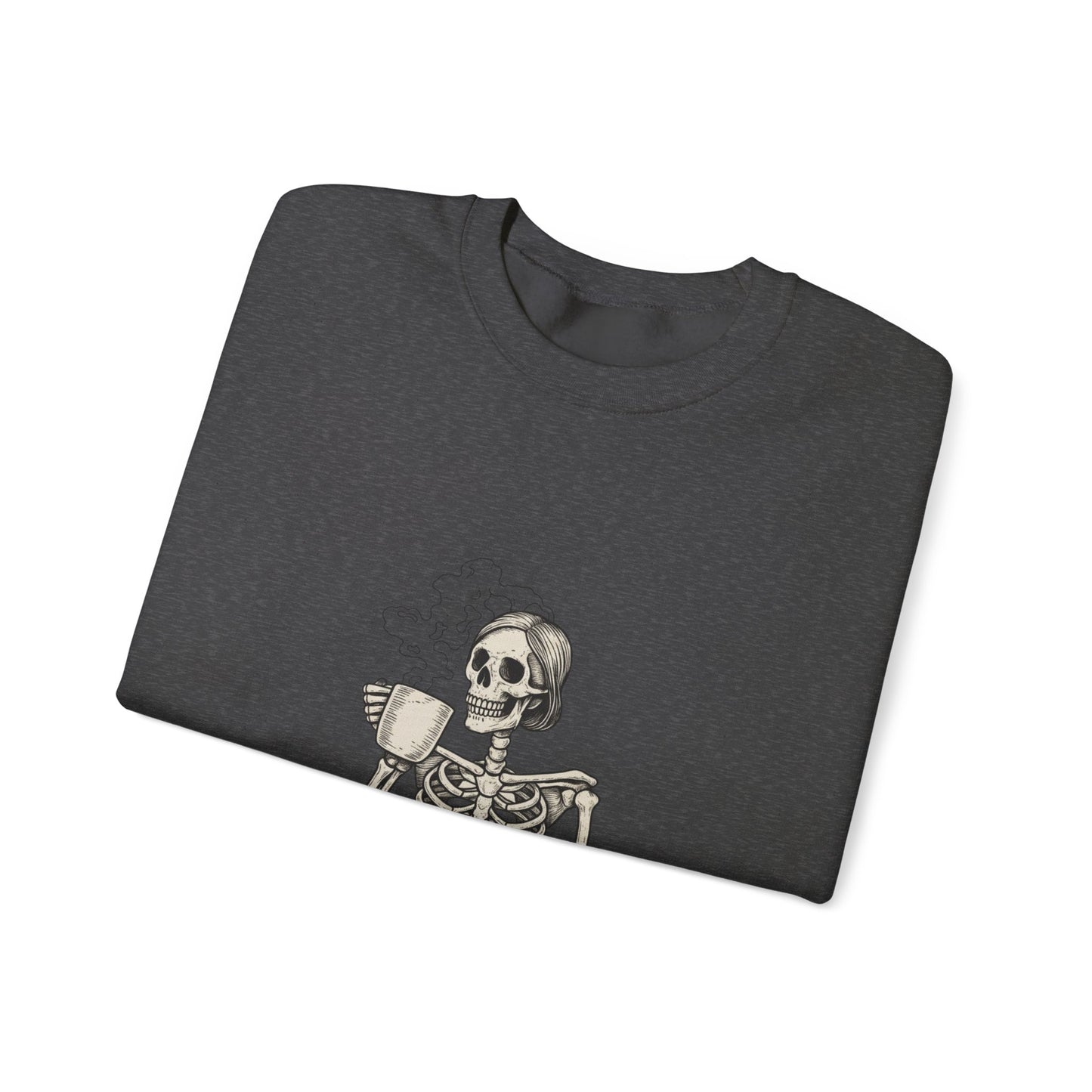 Skeleton Coffee Crewneck Sweatshirt 