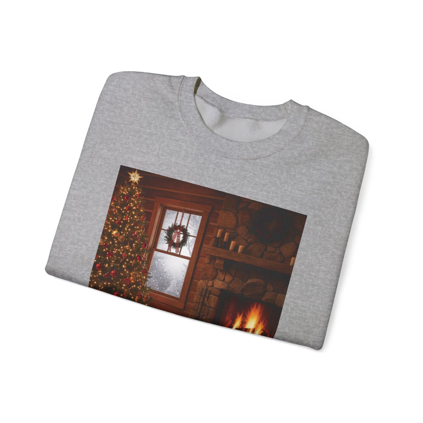 Cozy Winter Sweatshirt - Christmas Decor, Holiday Style, Gift for Dog Lovers, Seasonal Comfort, Festive Apparel