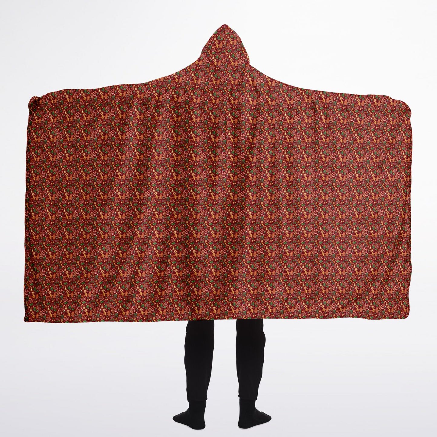 Hooded Blanket Sherpa - AOP