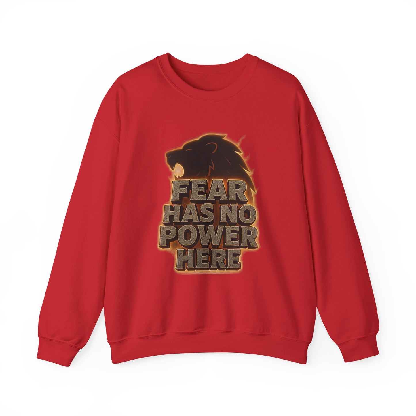 Fearless Lion Crewneck Sweatshirt - Cozy Unisex Top, Gift for Animal Lovers, Empowerment Apparel, Casual Fashion