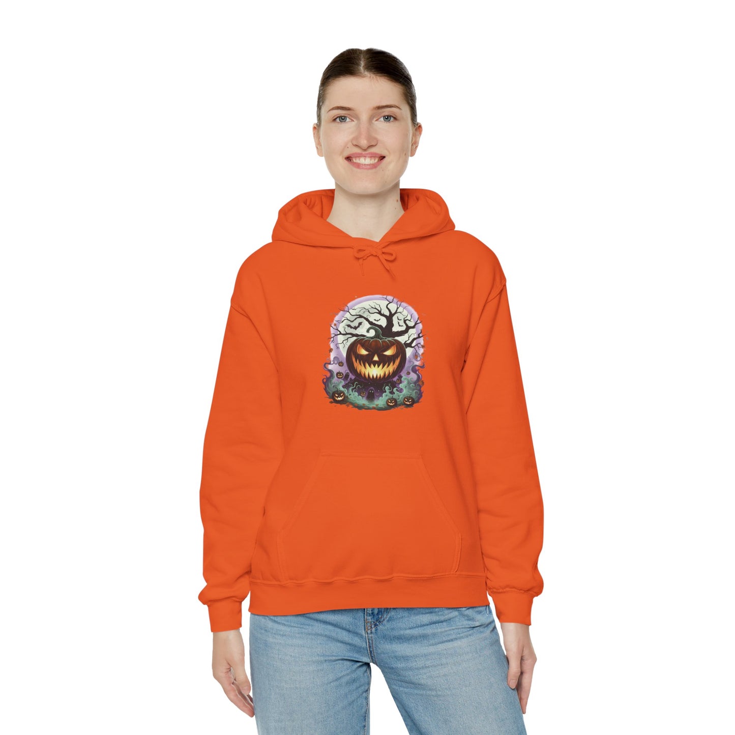 Halloween Pumpkin Hoodie | Spooky Fall Apparel, Unisex Sweatshirt, Cozy Gift for Autumn, Halloween Costume, Trick or Treat