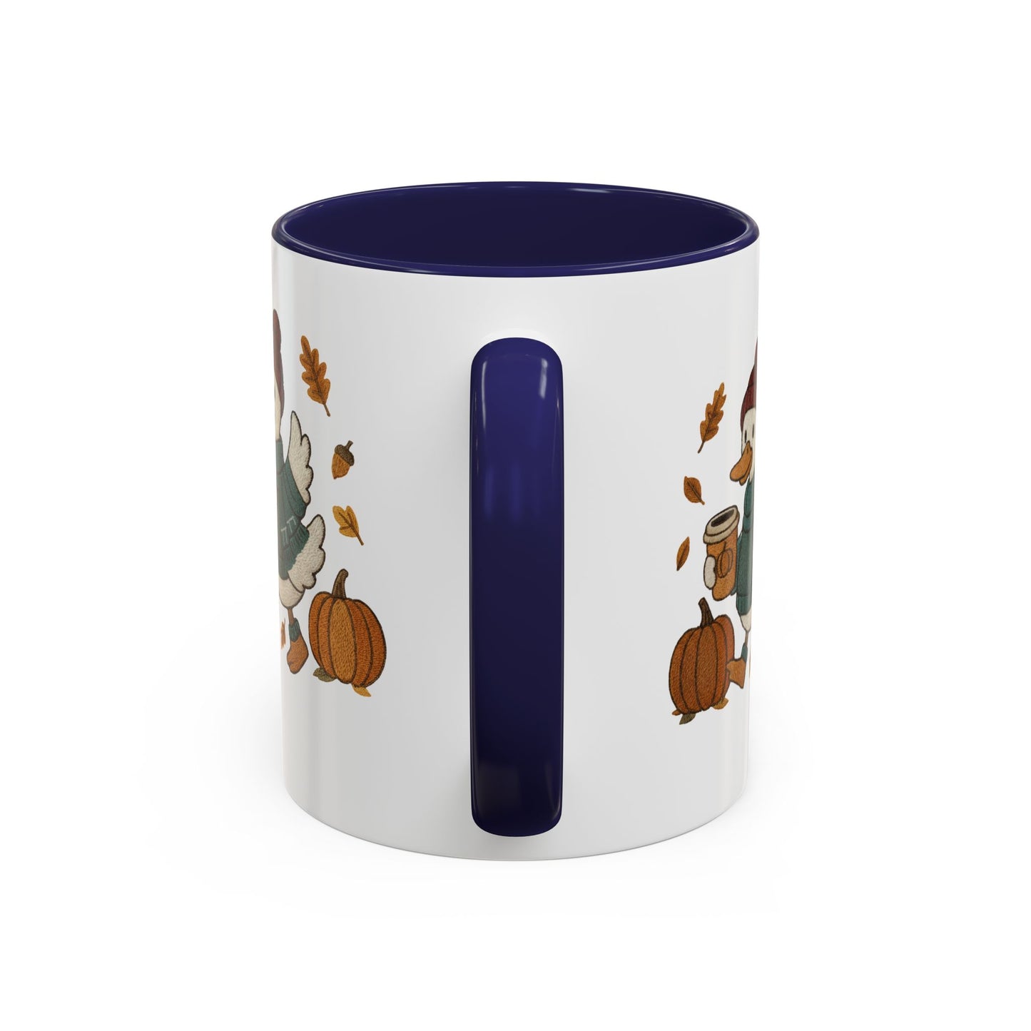 Cozy Autumn Coffee Mug, Pumpkin Spice Mug, Fall Vibes Drinkware, Goose with Pumpkins, Perfect Gift for Fall Lovers