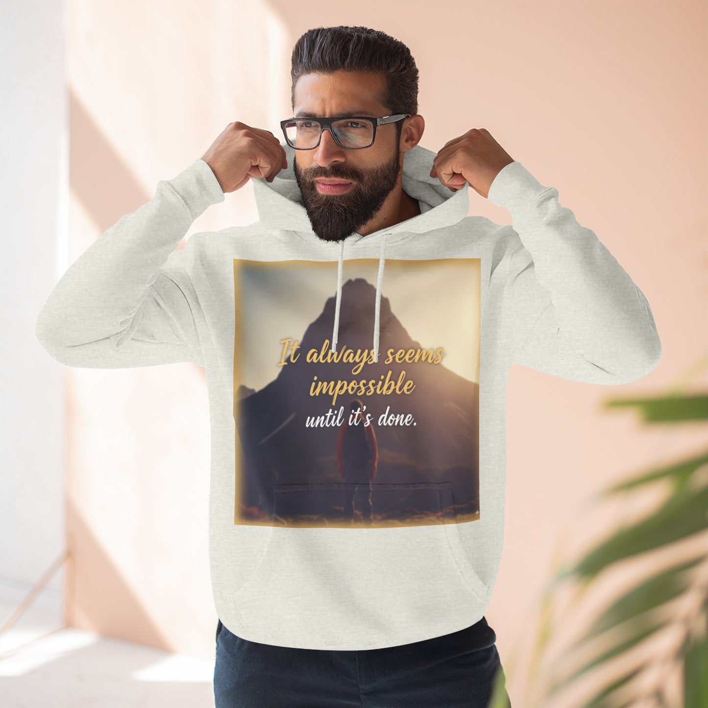 Inspirational Fleece Hoodie, Cozy Sweatshirt for Comfort, Motivational Apparel for Active Lifestyle, Gift for Her