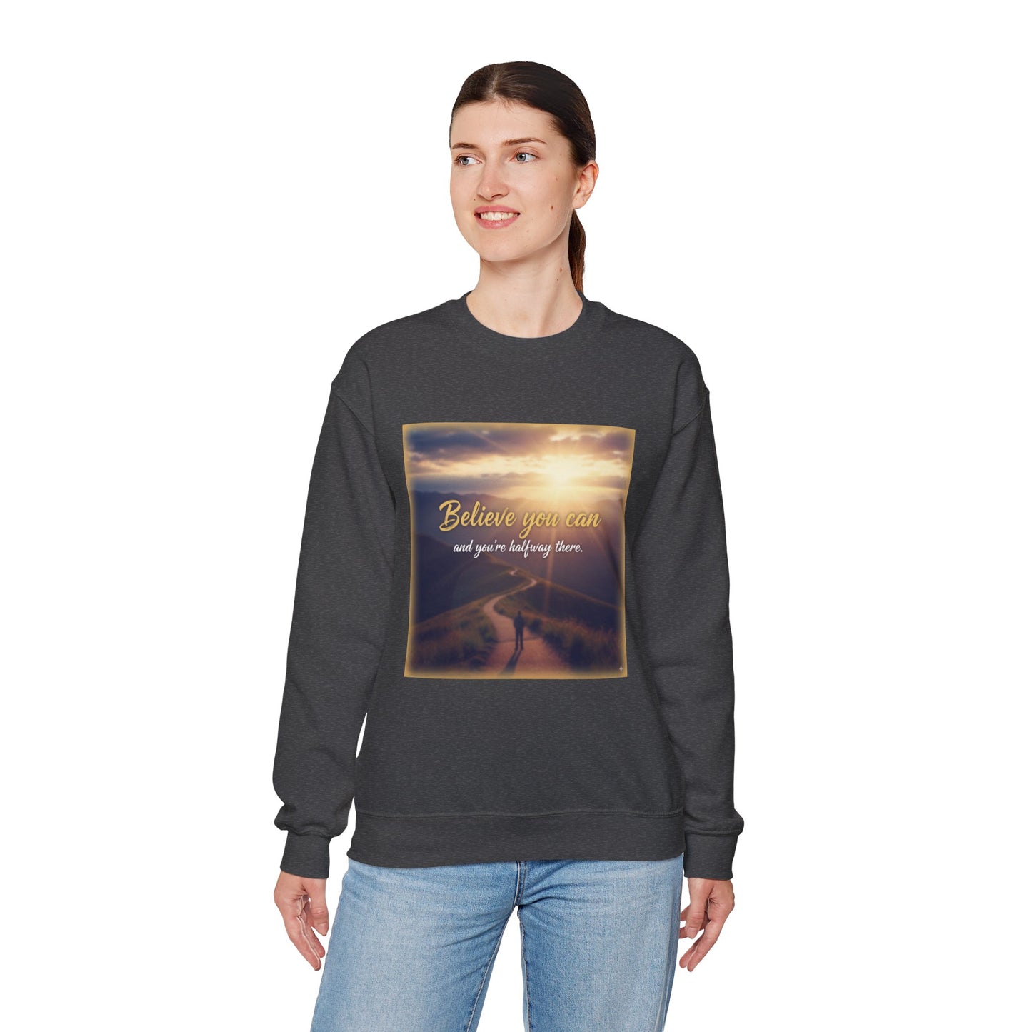 Inspiring Quote Crewneck Sweatshirt