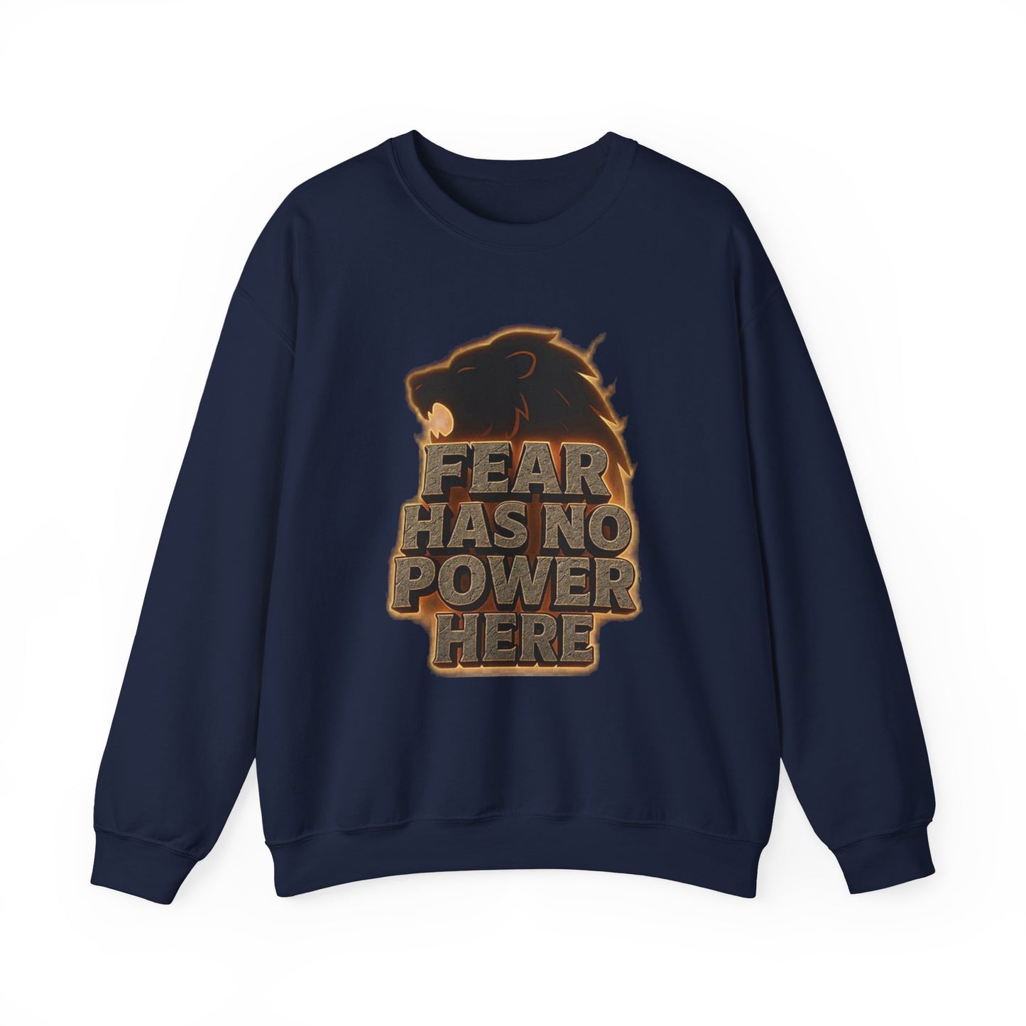 Fearless Lion Crewneck Sweatshirt - Cozy Unisex Top, Gift for Animal Lovers, Empowerment Apparel, Casual Fashion