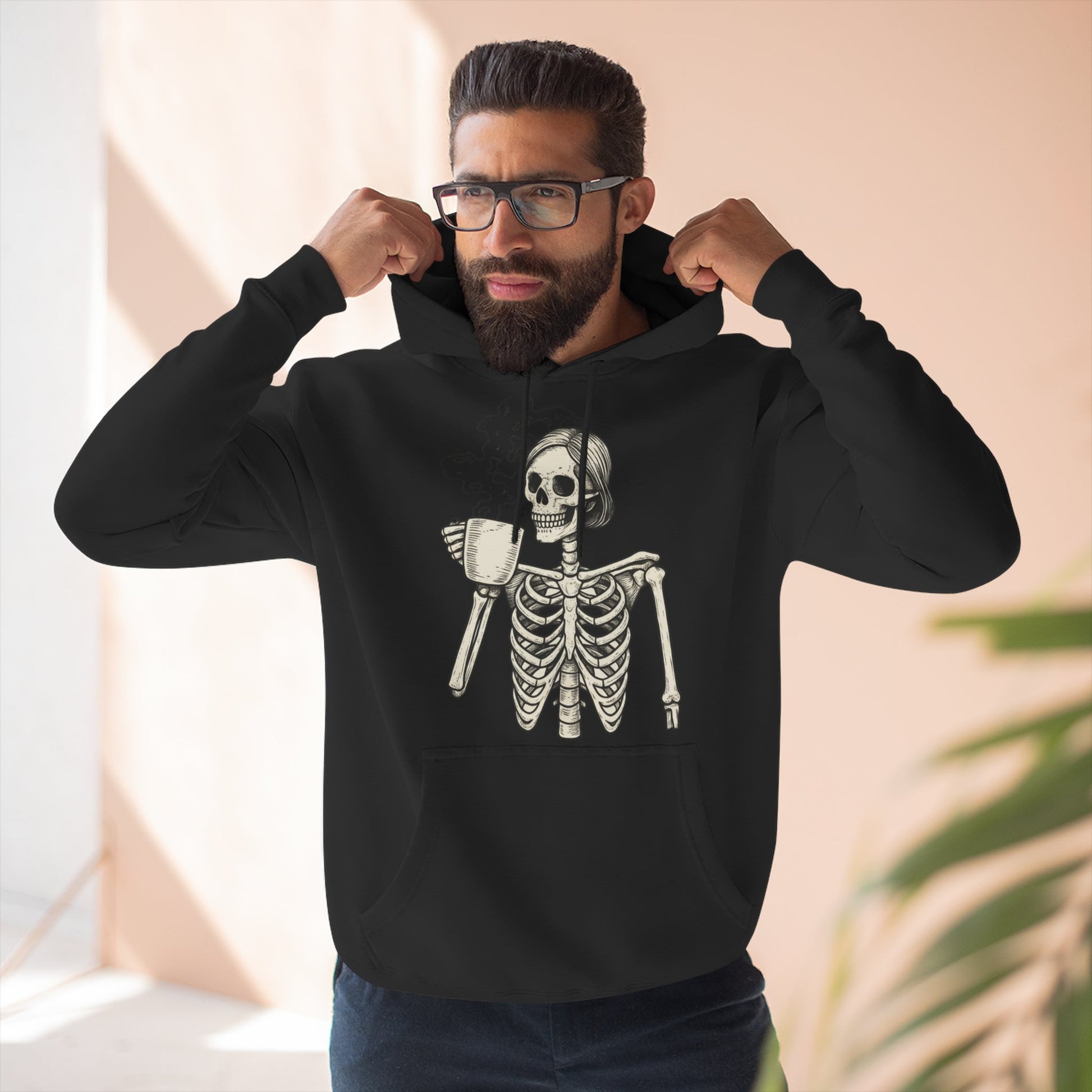 Spooky Skeleton Fleece Hoodie