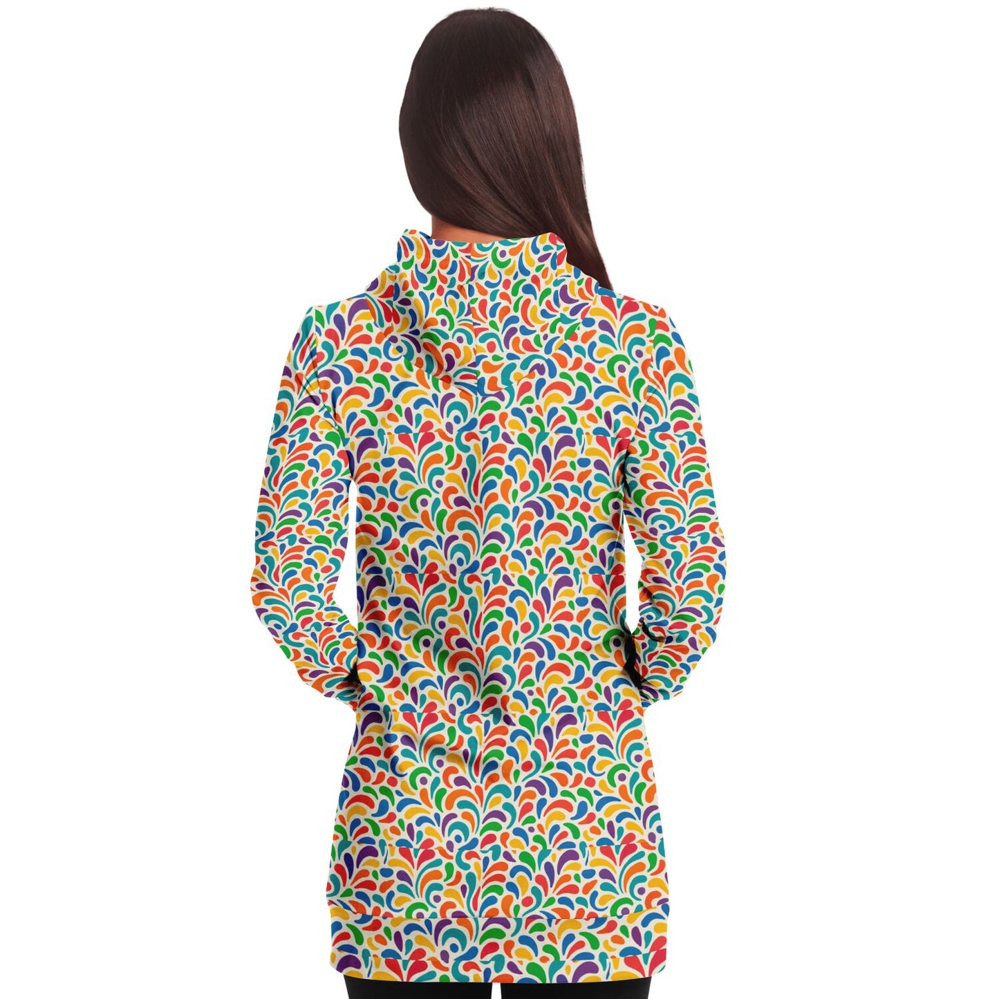 Fashion Longline Hoodie - AOP