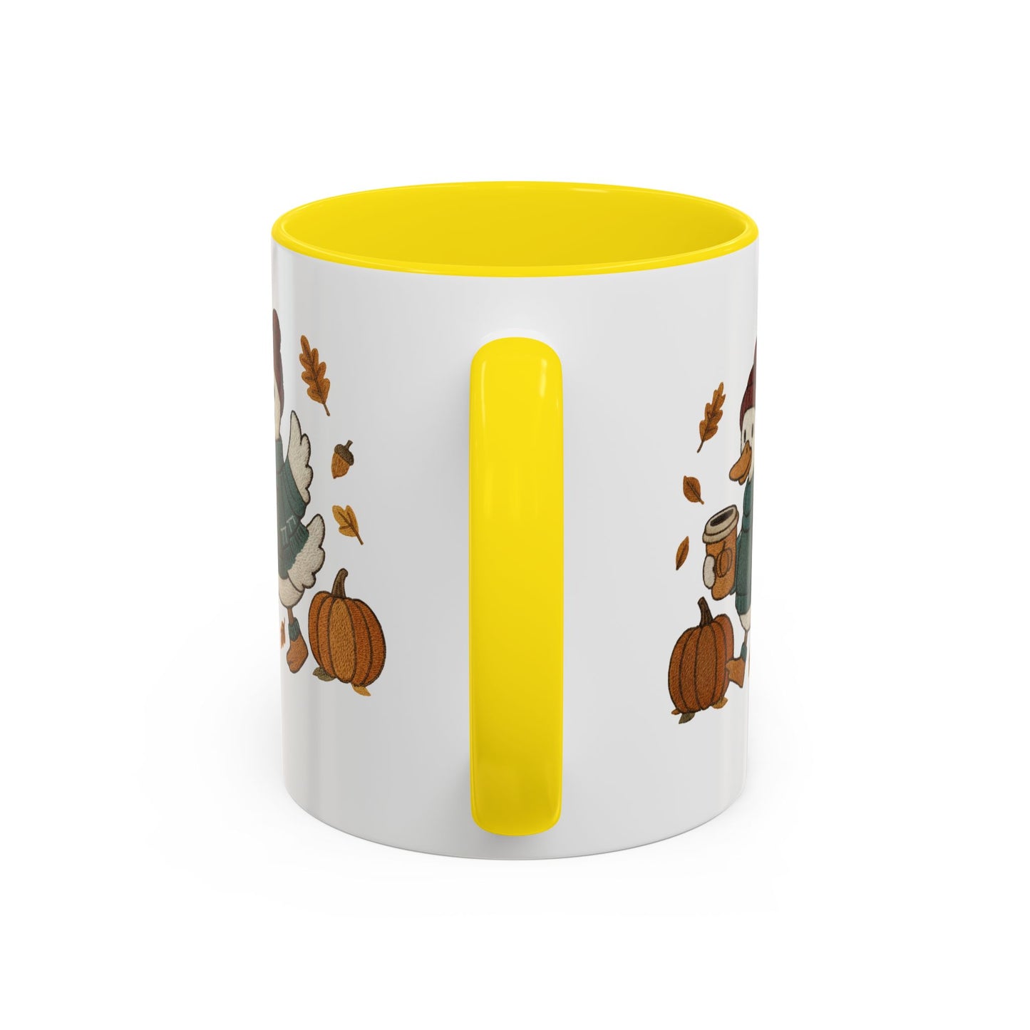 Cozy Autumn Coffee Mug, Pumpkin Spice Mug, Fall Vibes Drinkware, Goose with Pumpkins, Perfect Gift for Fall Lovers