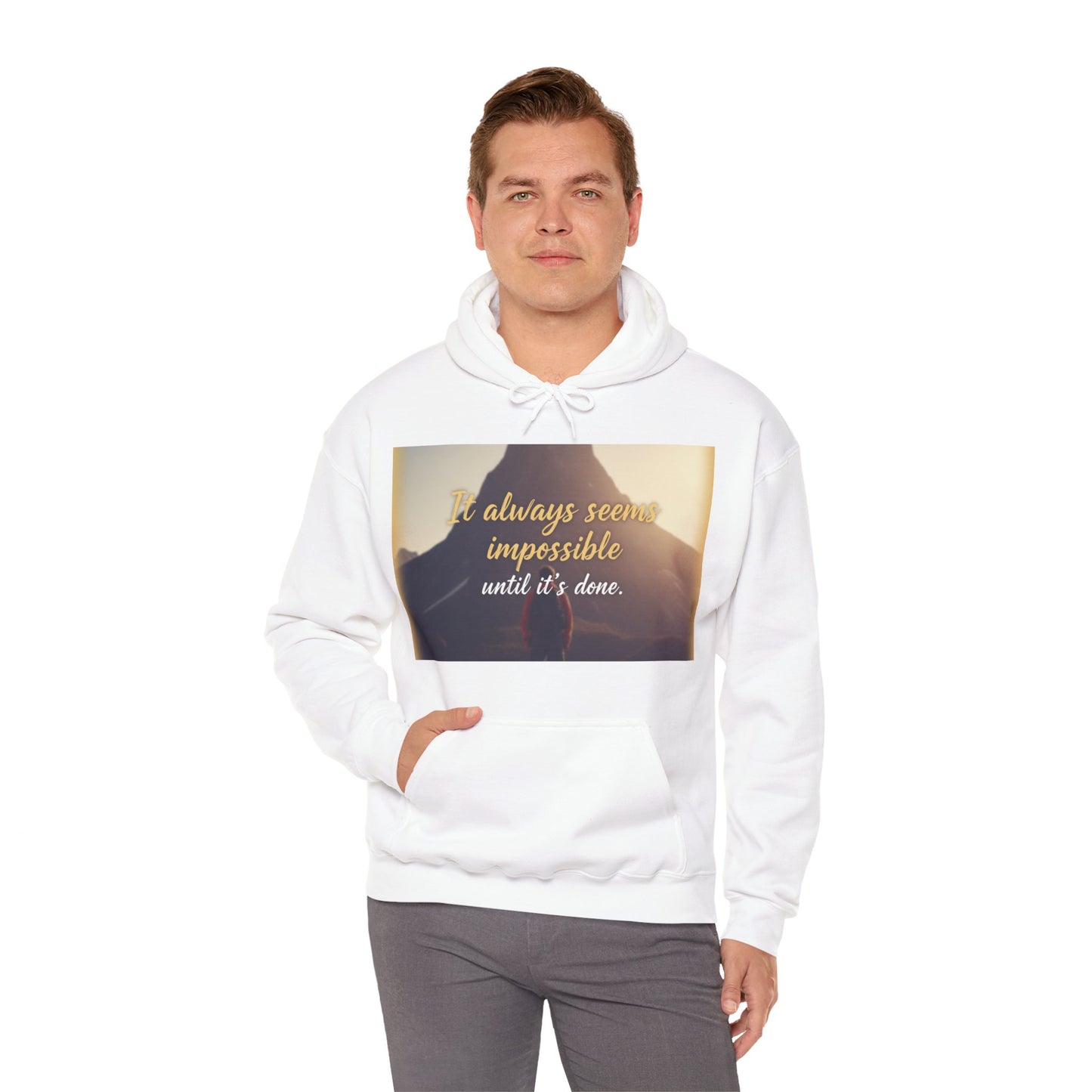 Inspirational Quote Hoodie - Motivational Unisex Sweatshirt for Cozy Inspiration, Gift for Friends, Casual Wear, Affirmations Sweatshirt