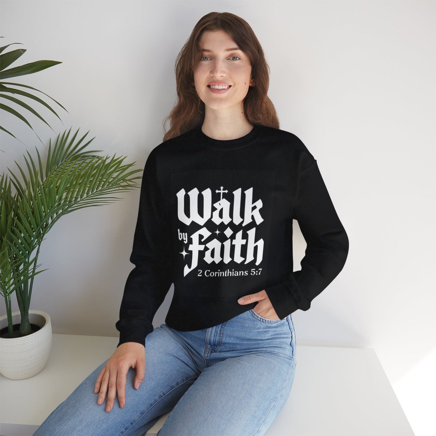Unisex Heavy Blend Crewneck Sweatshirt - Cozy & Stylish, Perfect Gift for Christians, Bible Verse Apparel, Everyday Wear, Inspirational Fashion