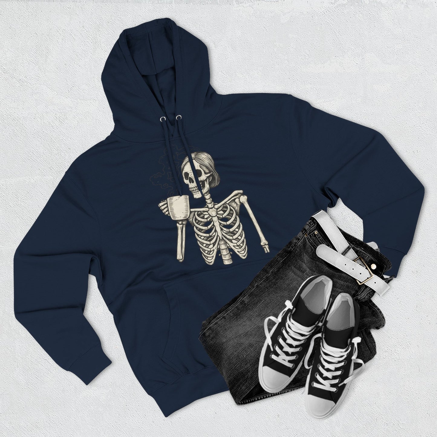 Spooky Skeleton Fleece Hoodie