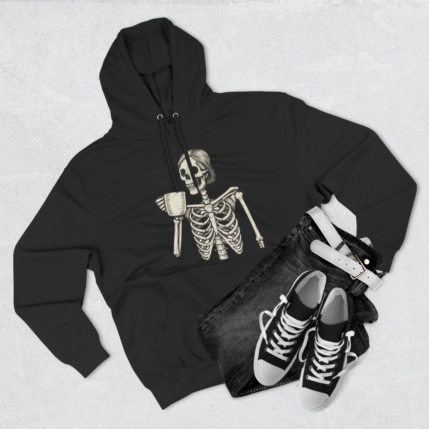 Spooky Skeleton Fleece Hoodie