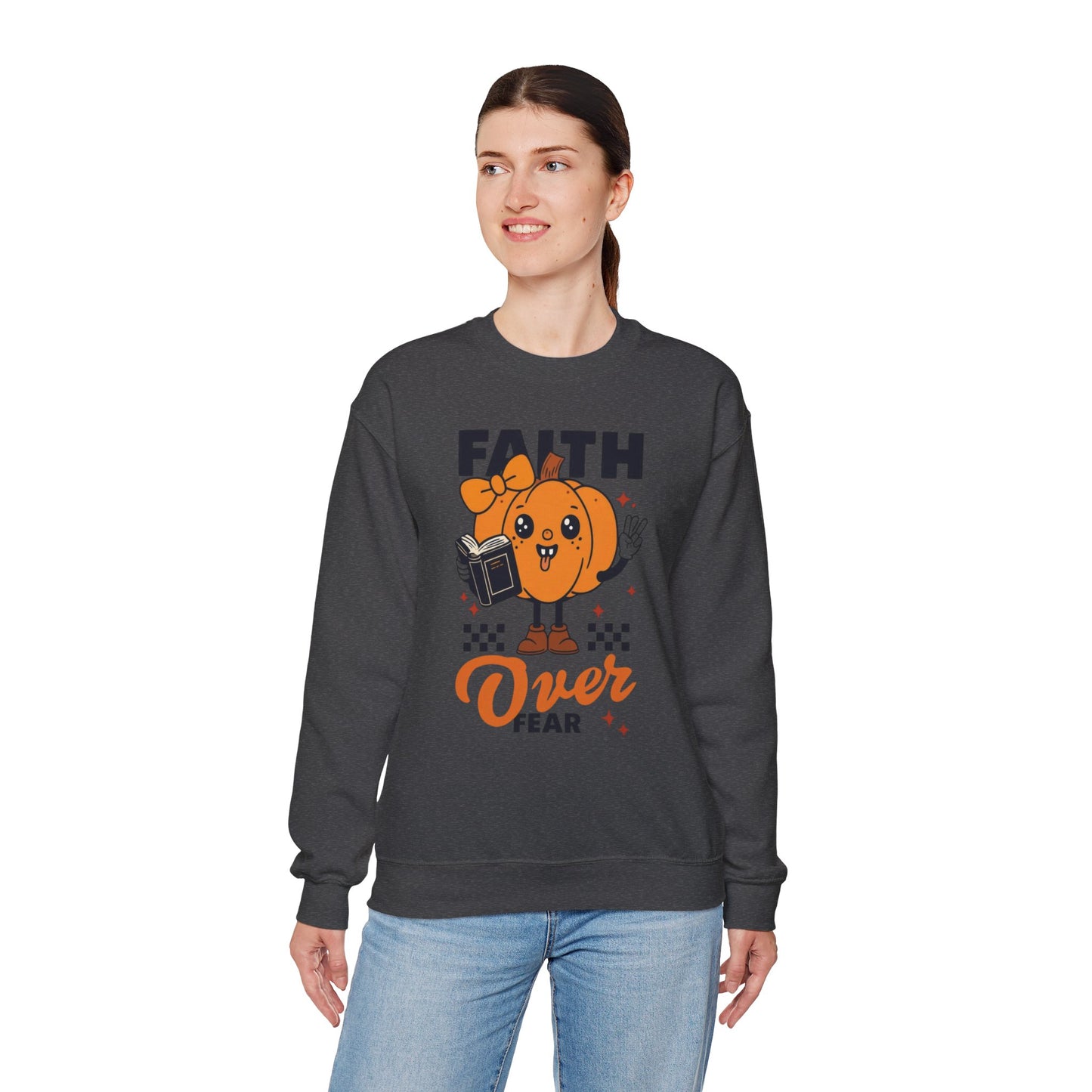 Unisex Heavy Blend  Crewneck Sweatshirt, Fall Crewneck, Halloween Fashion, Cozy Unisex Pullover, Inspirational Gift