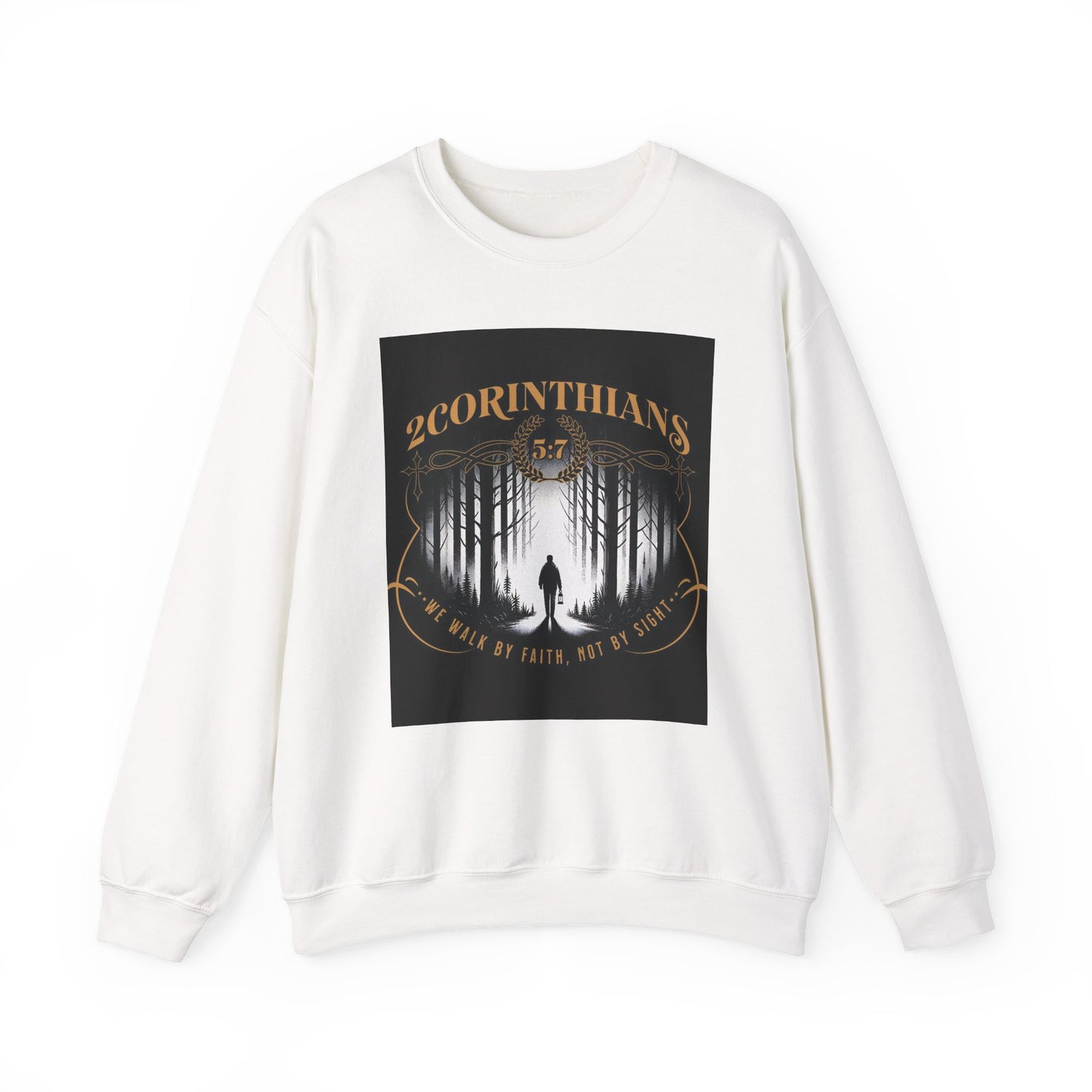 Faith-Inspired Crewneck Sweatshirt, Cozy Casual Wear,